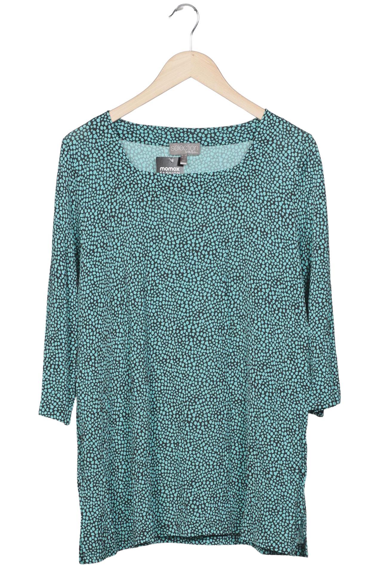 

Selection by Ulla Popken Damen Langarmshirt, türkis, Gr. 46
