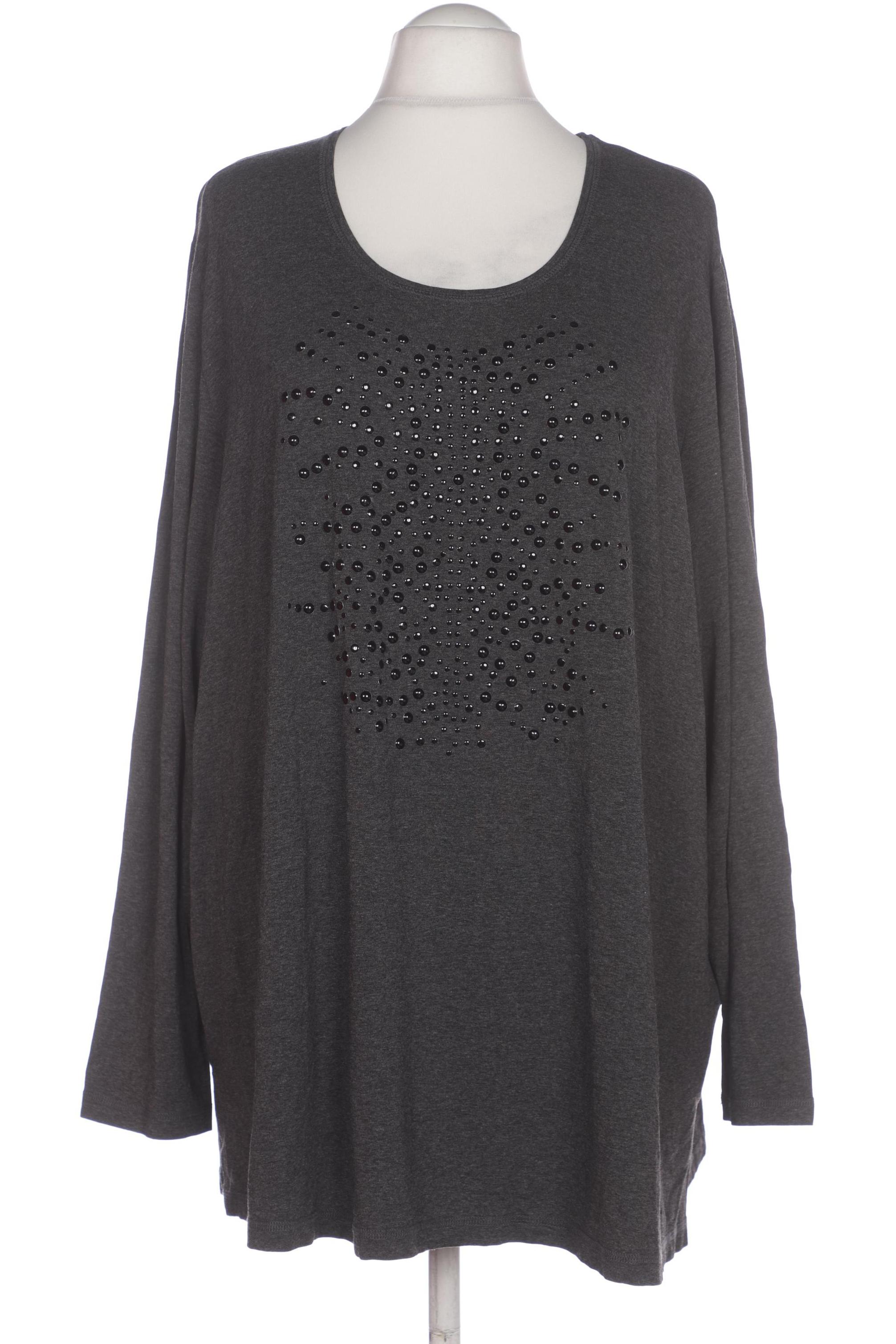 

Selection by Ulla Popken Damen Langarmshirt, grau, Gr. 54