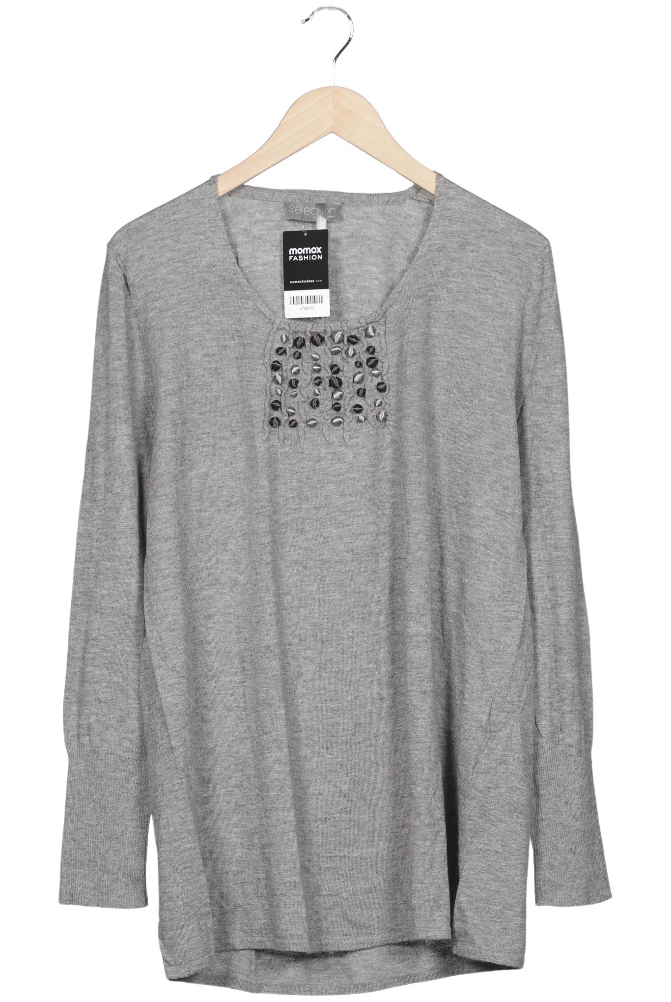 

Selection by Ulla Popken Damen Pullover, grau, Gr. 46