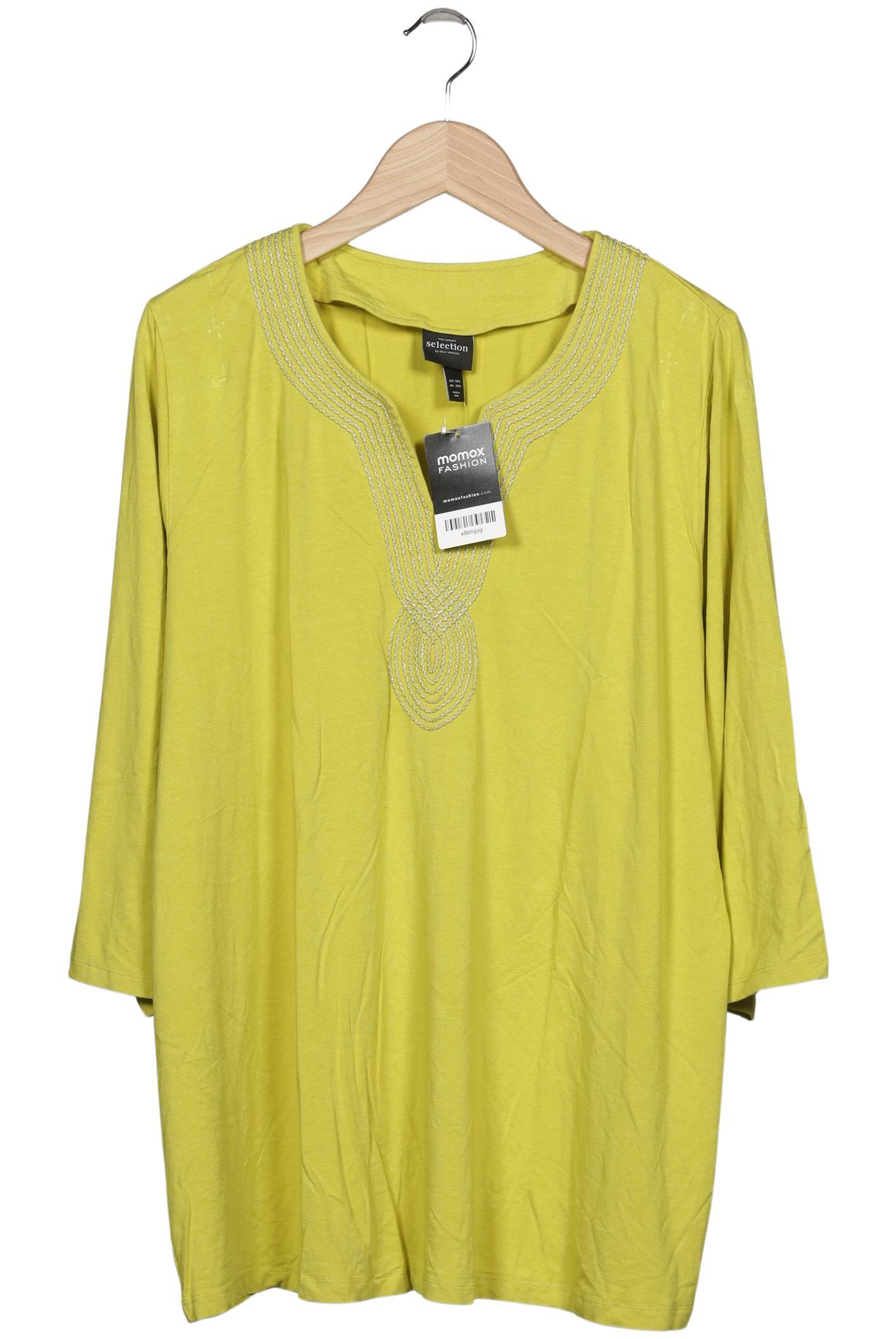 

Selection by Ulla Popken Damen Langarmshirt, hellgrün, Gr. 50