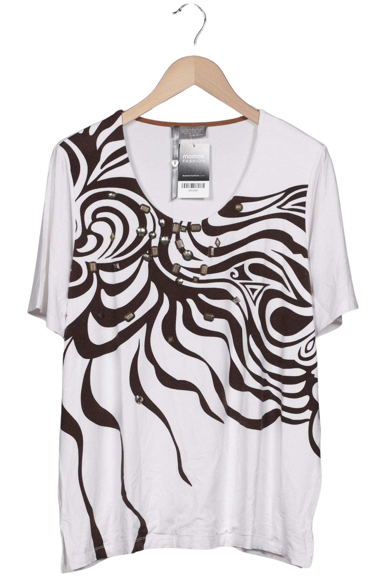 

Selection by Ulla Popken Damen T-Shirt, weiß, Gr. 42