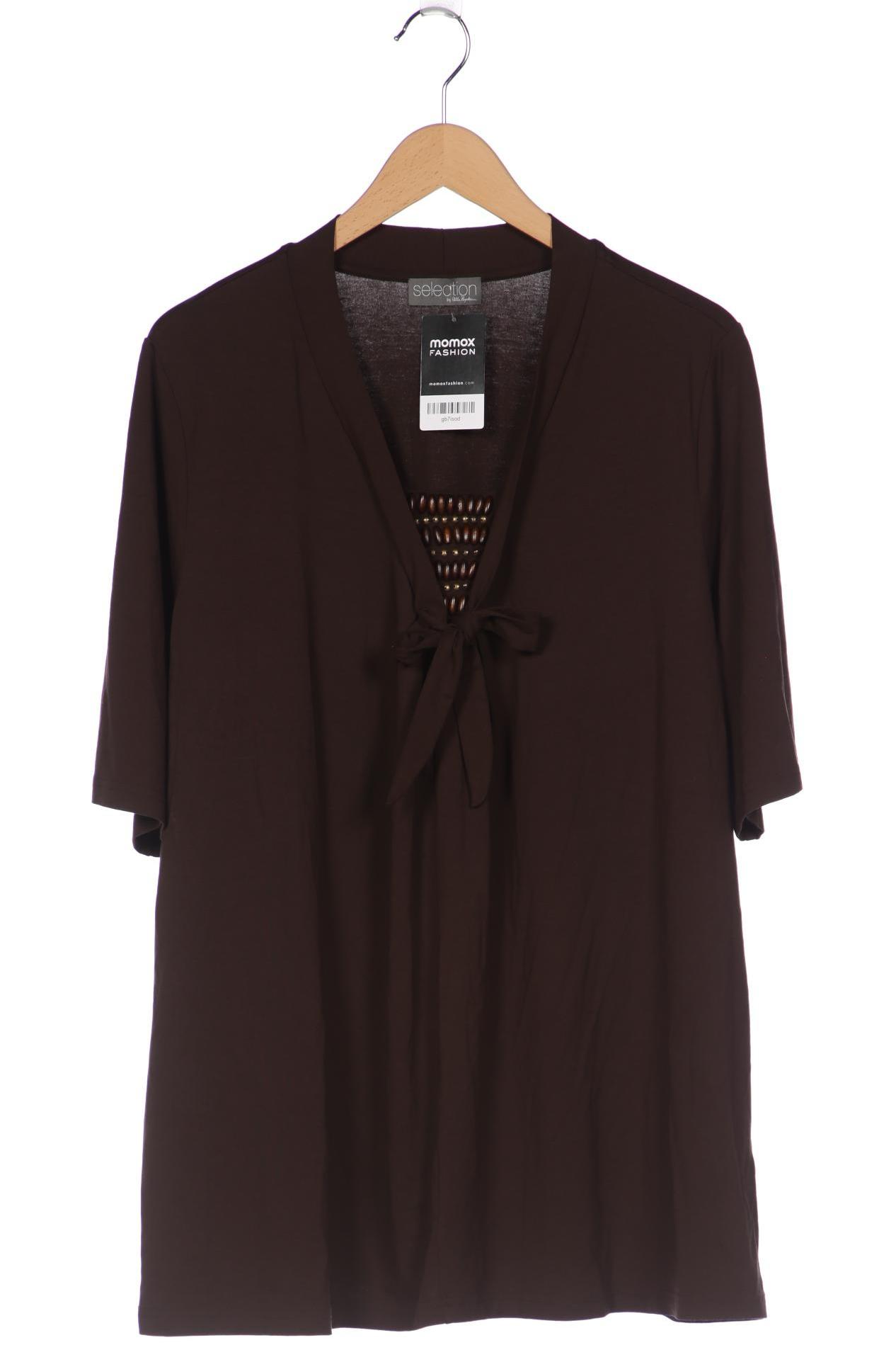 

Selection by Ulla Popken Damen T-Shirt, braun, Gr. 46