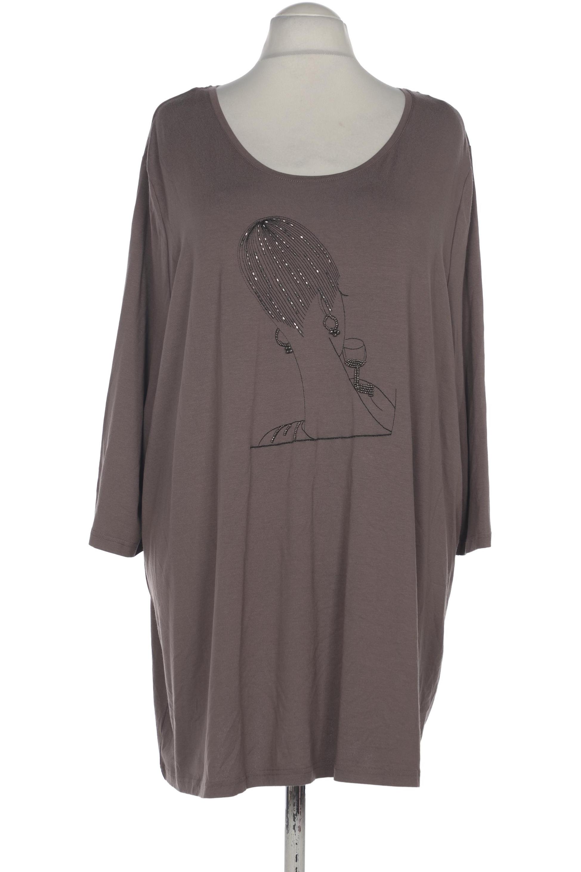 

Selection by Ulla Popken Damen Langarmshirt, braun, Gr. 54