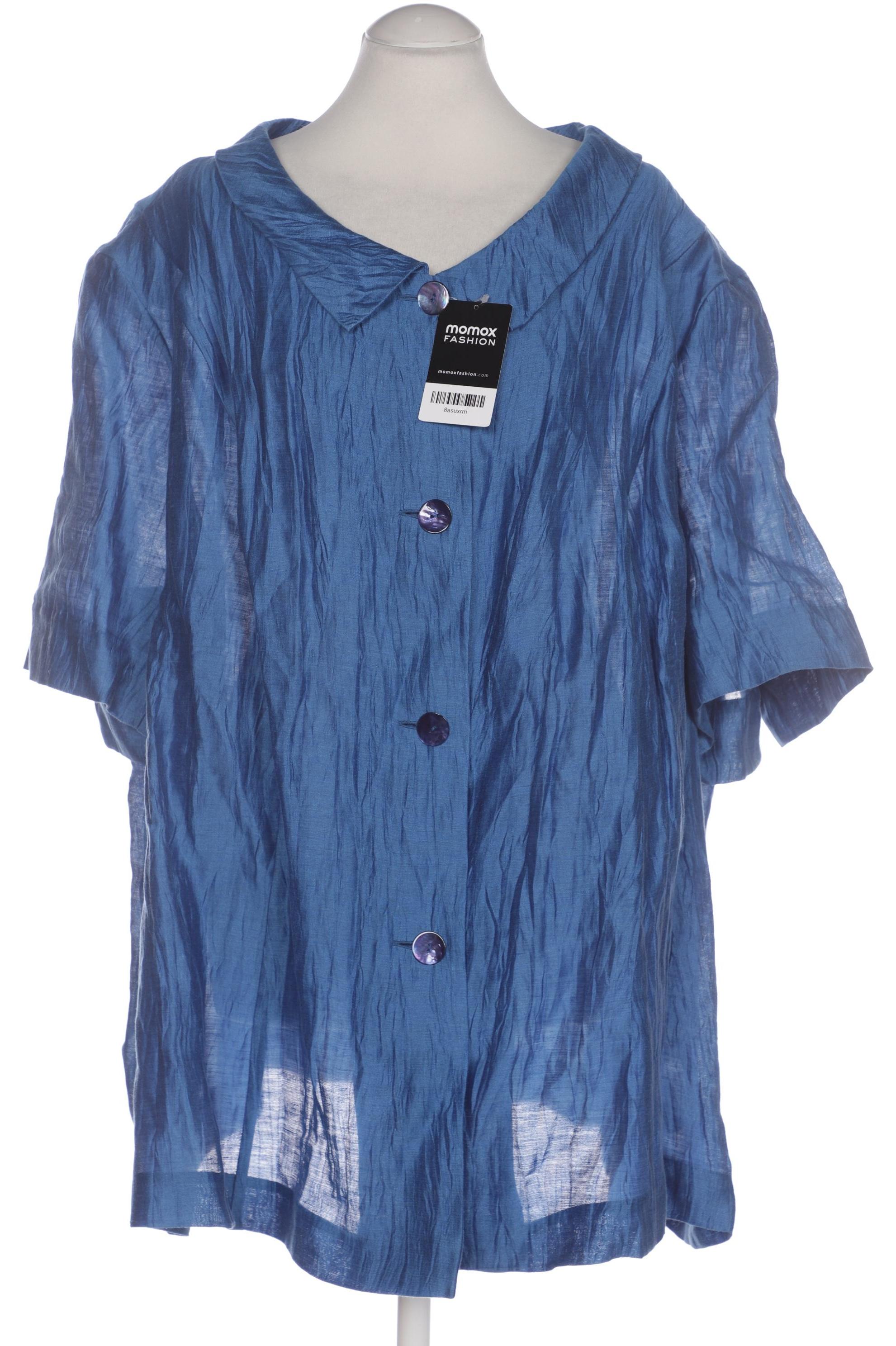 

Selection by Ulla Popken Damen Bluse, blau, Gr. 58