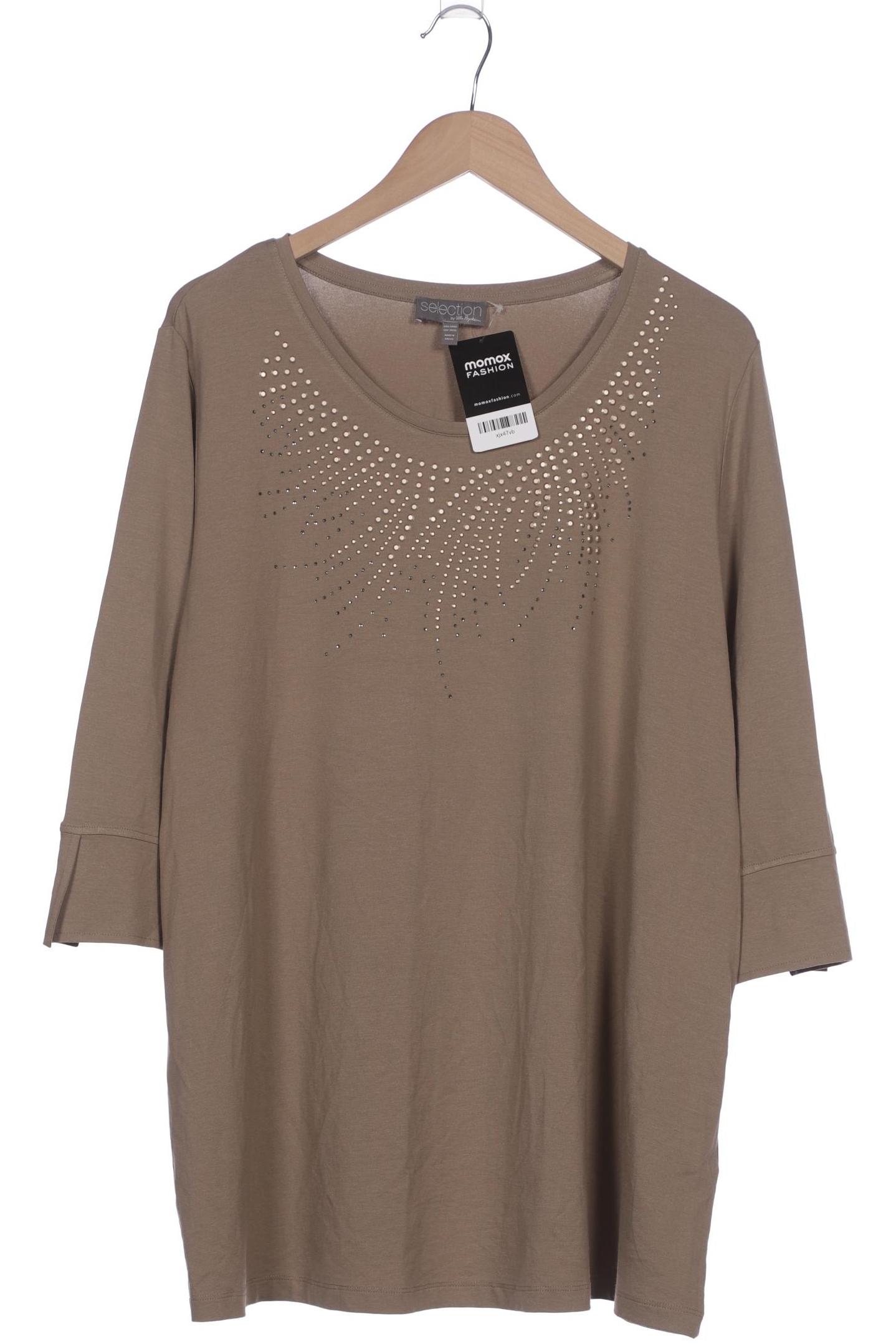 

Selection by Ulla Popken Damen Langarmshirt, braun, Gr. 50