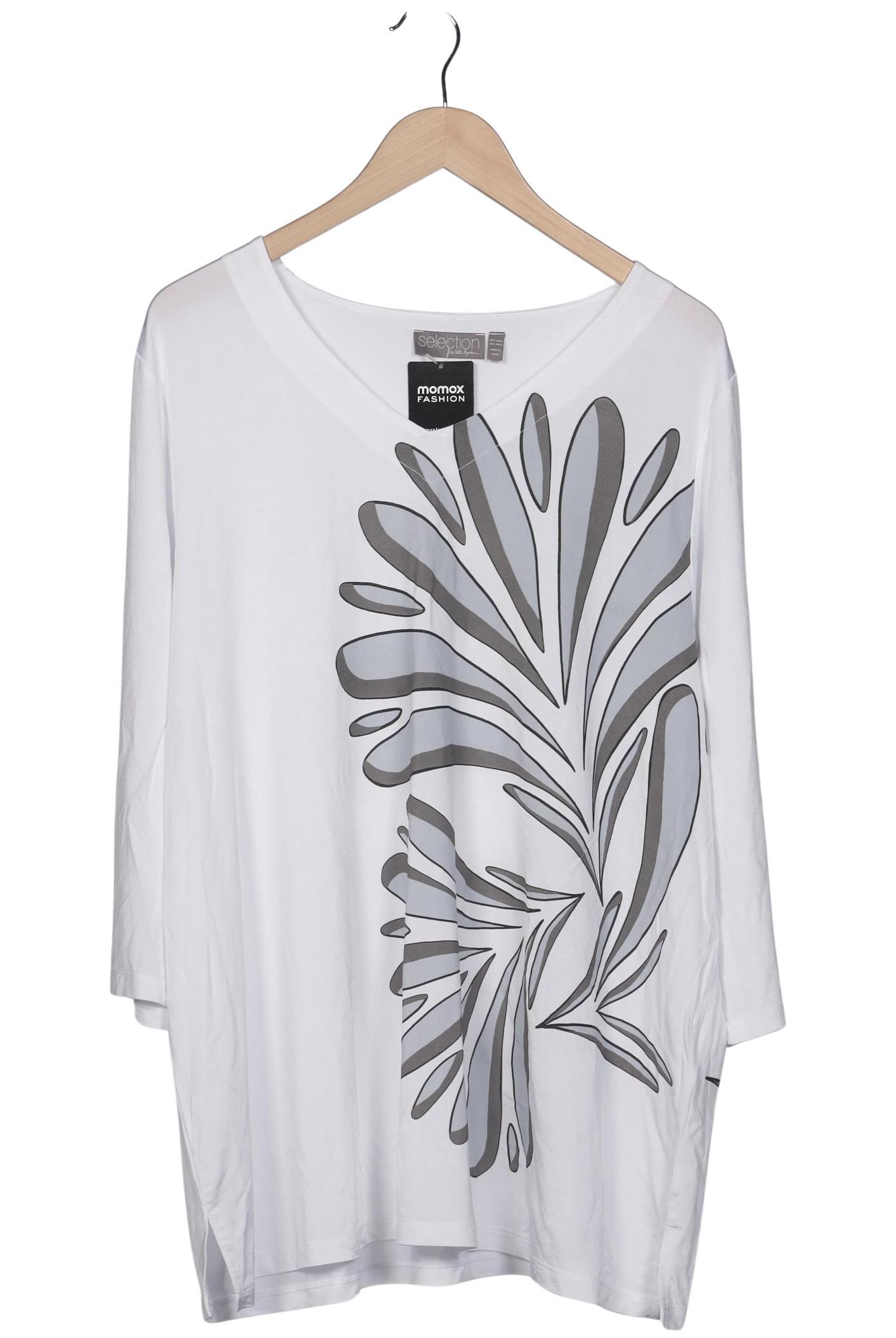 

Selection by Ulla Popken Damen Langarmshirt, weiß, Gr. 50