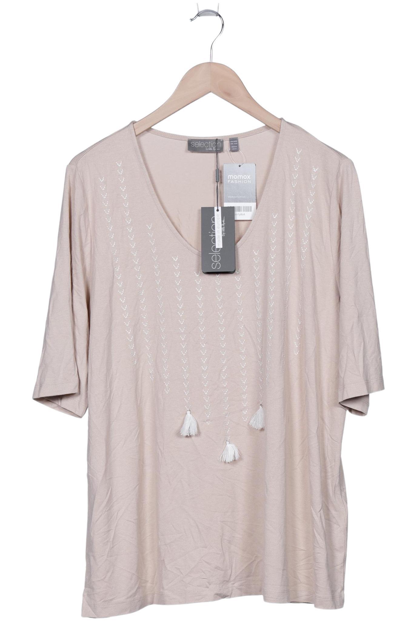 

Selection by Ulla Popken Damen T-Shirt, beige, Gr. 46