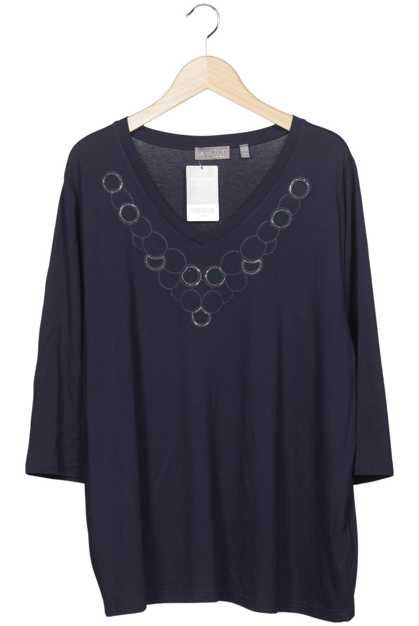 

Selection by Ulla Popken Damen Langarmshirt, marineblau, Gr. 50