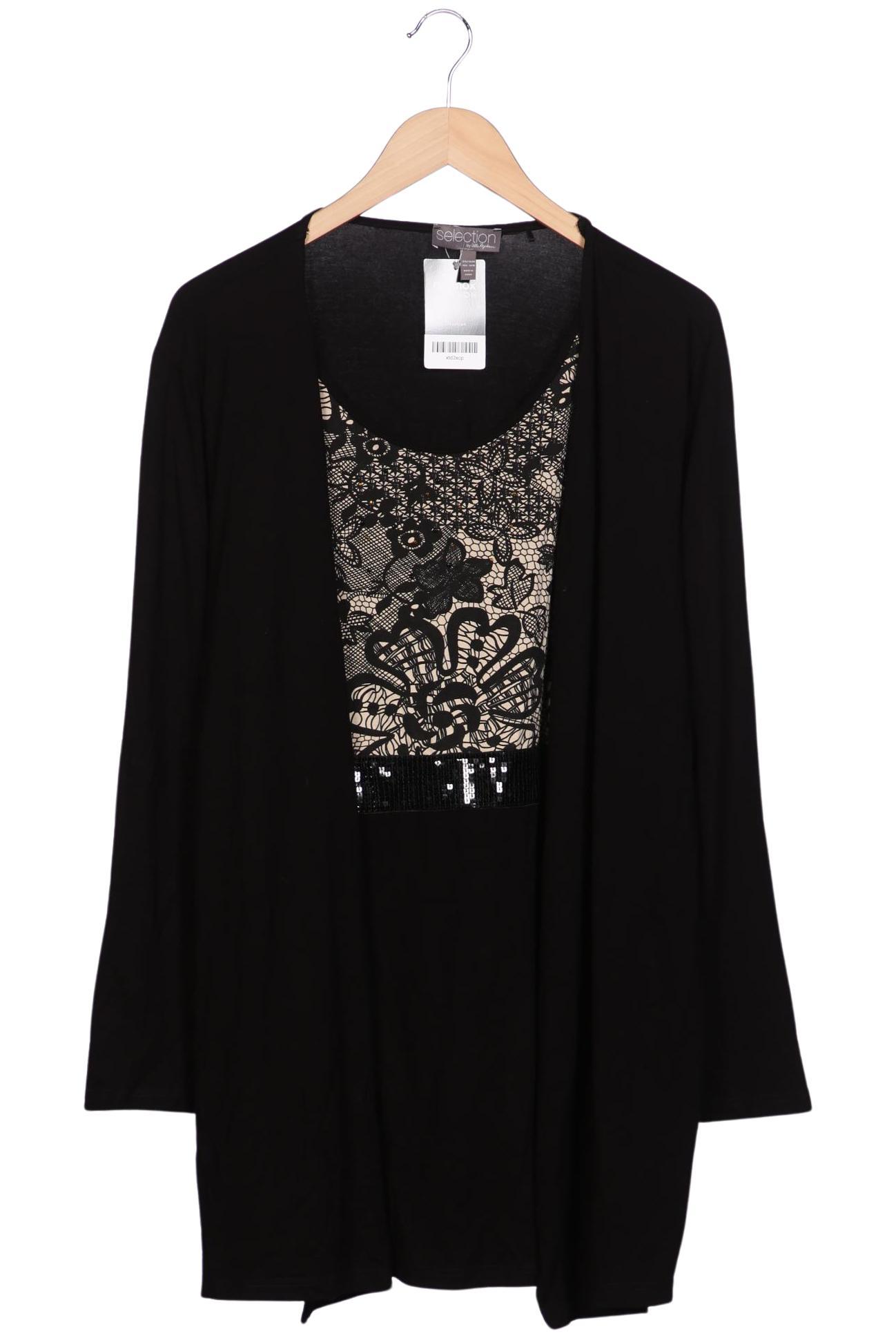 

Selection by Ulla Popken Damen Strickjacke, schwarz, Gr. 46