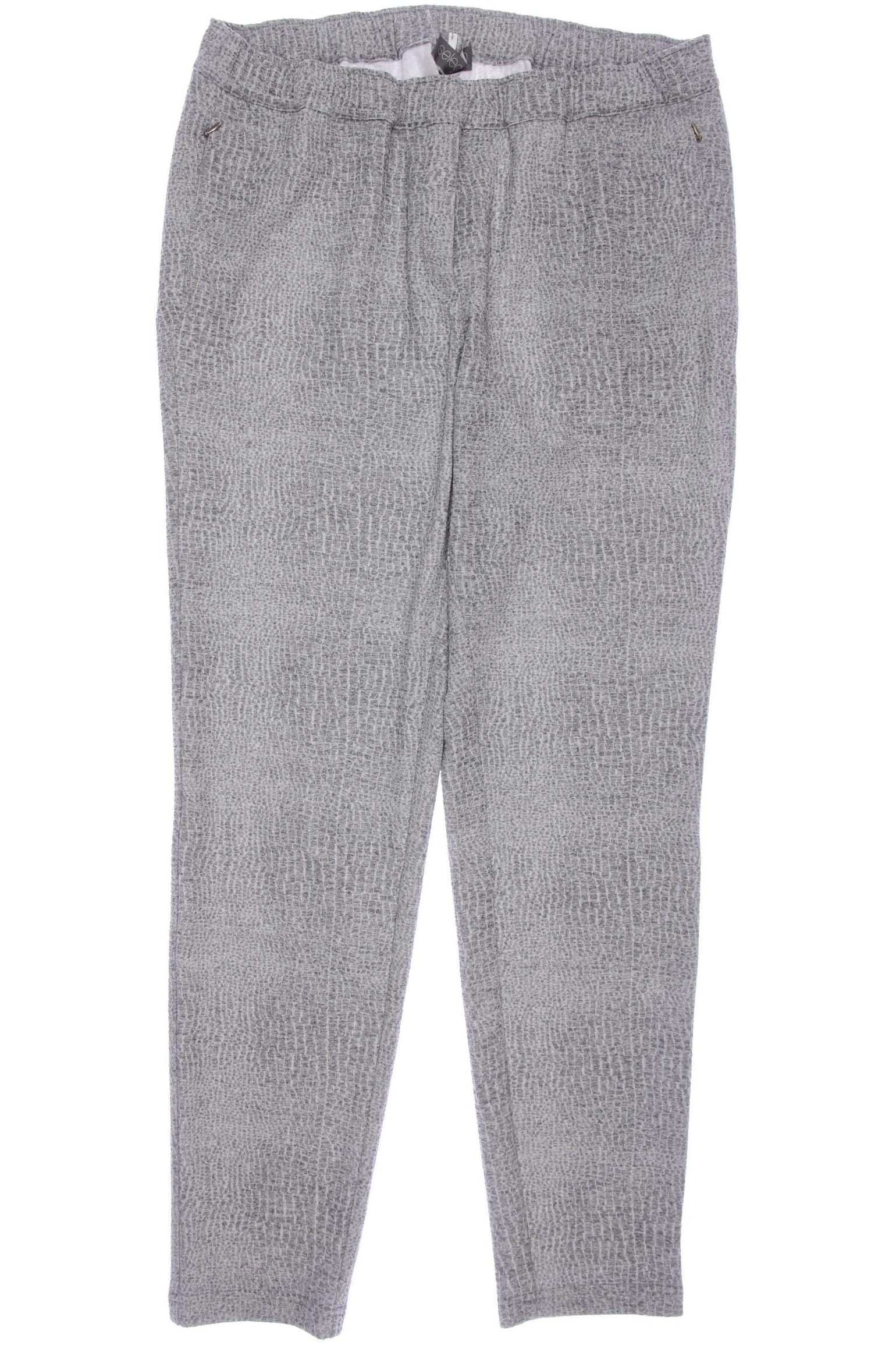 

Selection by Ulla Popken Damen Stoffhose, grau, Gr. 48