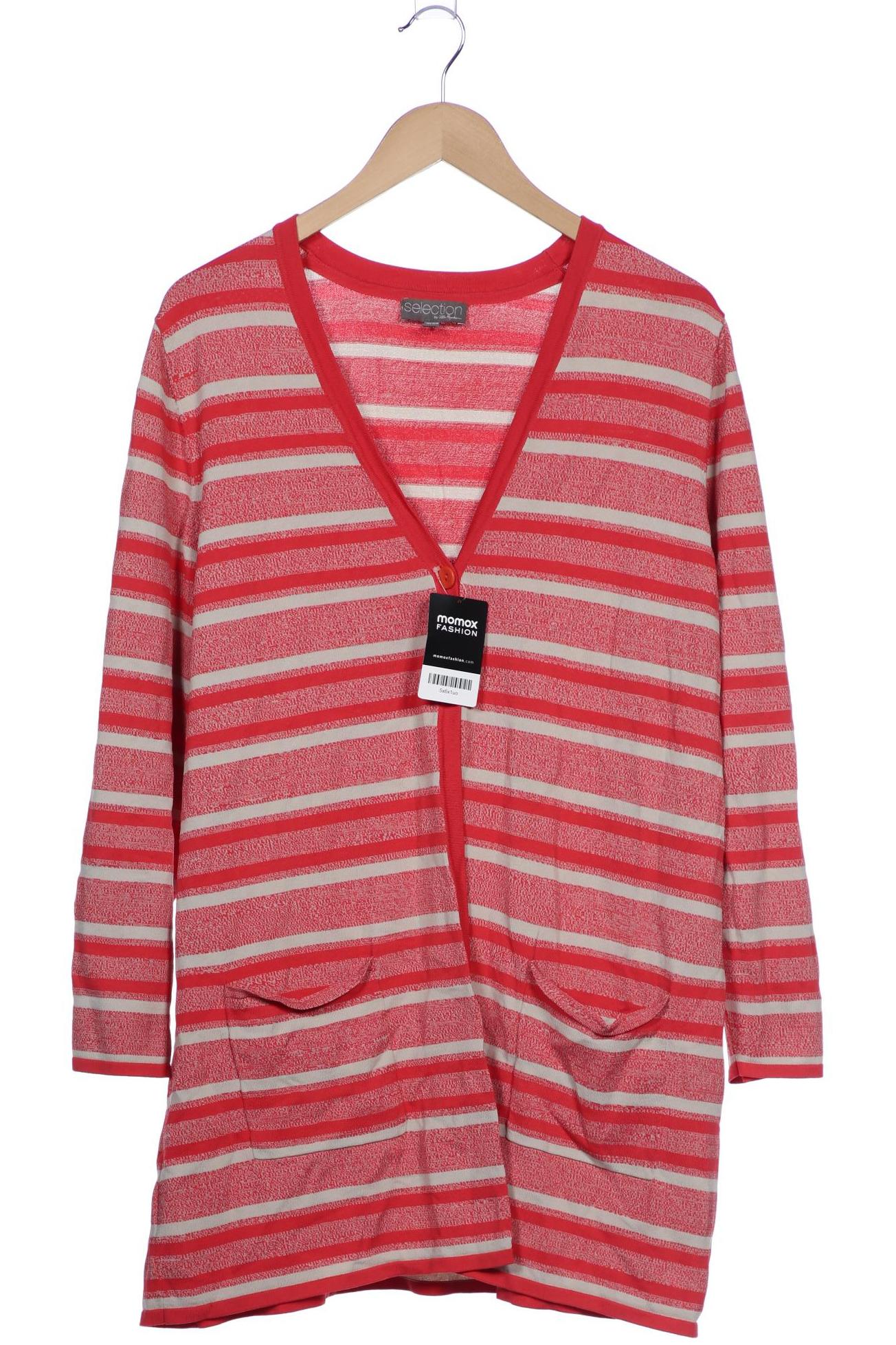 

Selection by Ulla Popken Damen Strickjacke, rot, Gr. 46