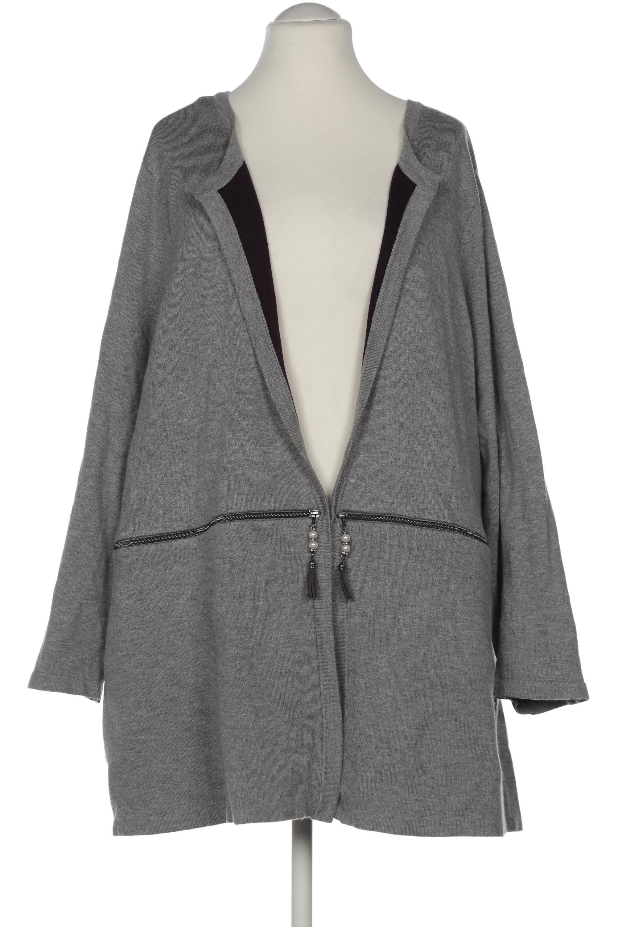 

Selection by Ulla Popken Damen Strickjacke, grau, Gr. 54
