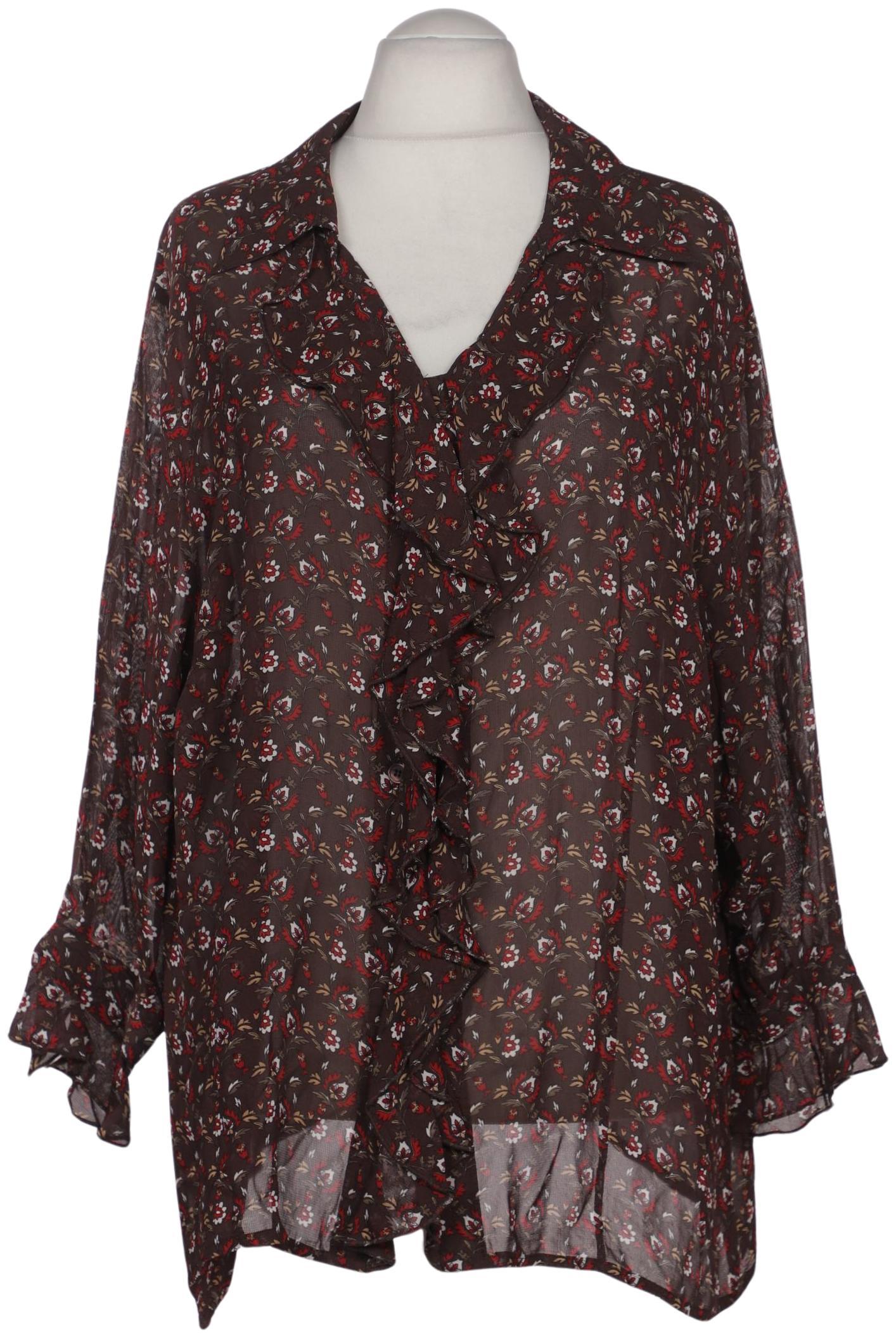 

Selection by Ulla Popken Damen Bluse, braun, Gr. 54