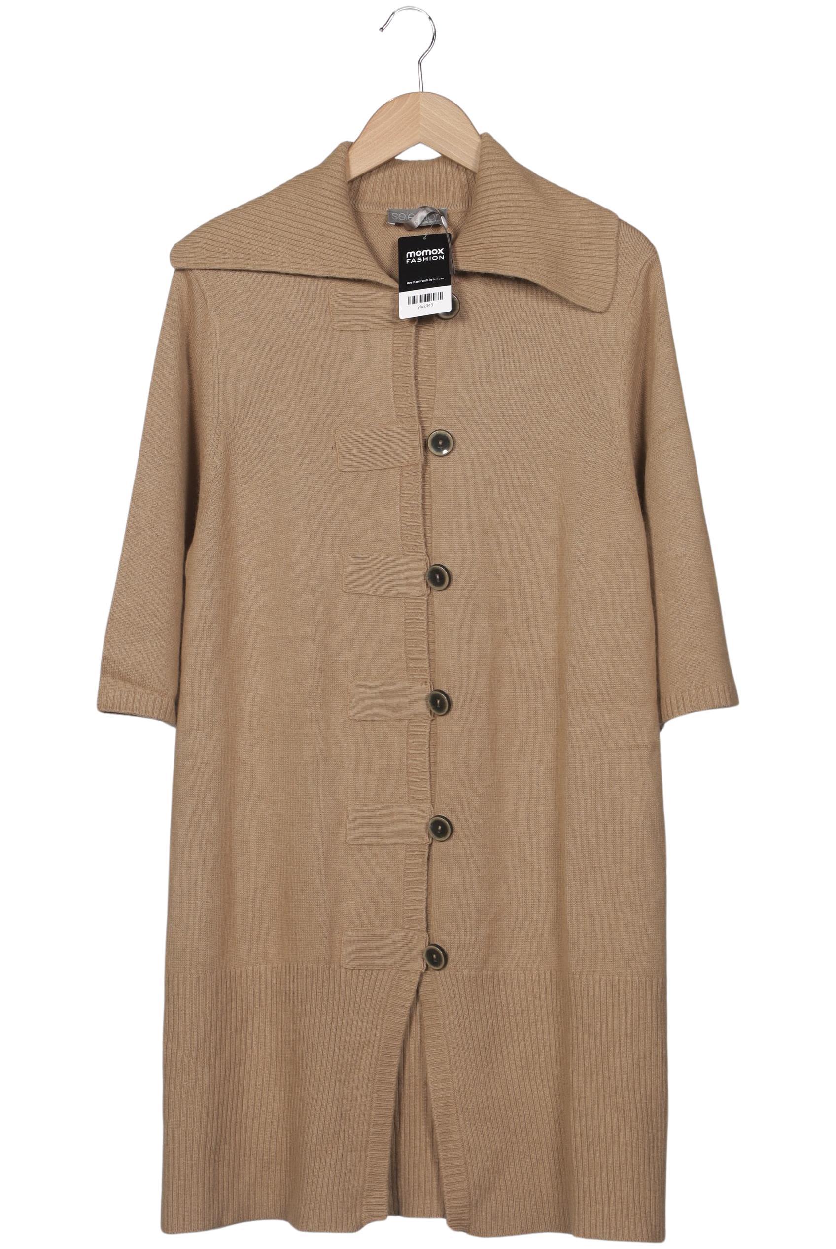 

Selection by Ulla Popken Damen Strickjacke, beige, Gr. 46