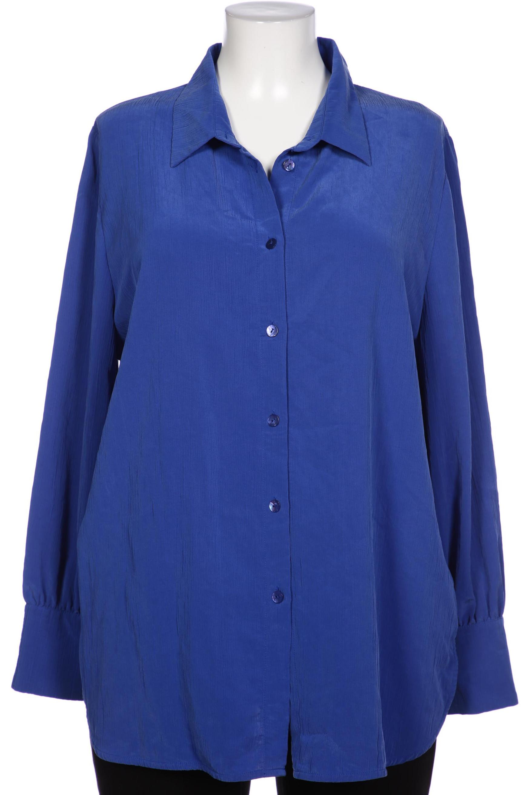 

Selection by Ulla Popken Damen Bluse, blau, Gr. 46