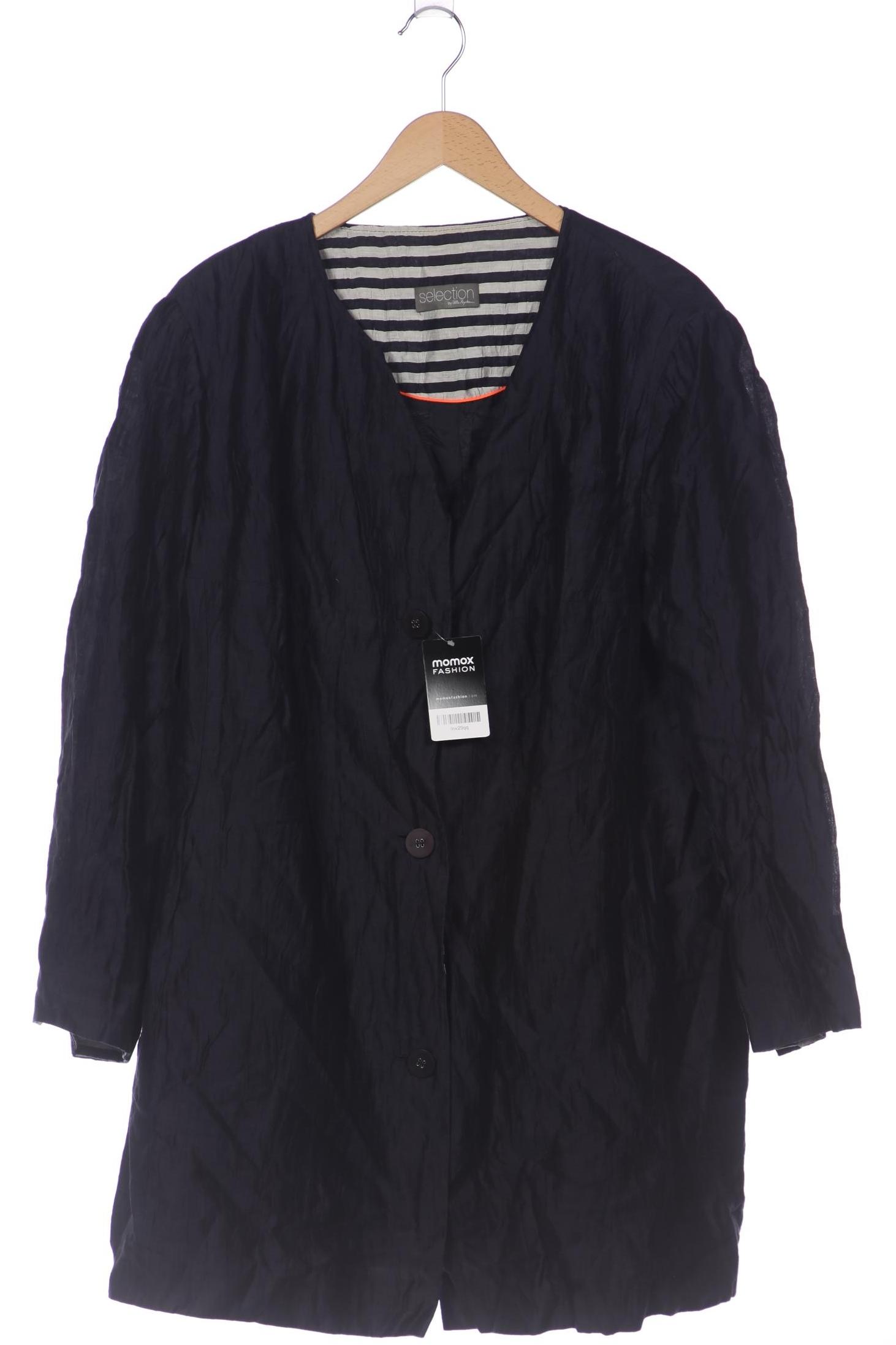 

Selection by Ulla Popken Damen Mantel, marineblau, Gr. 48