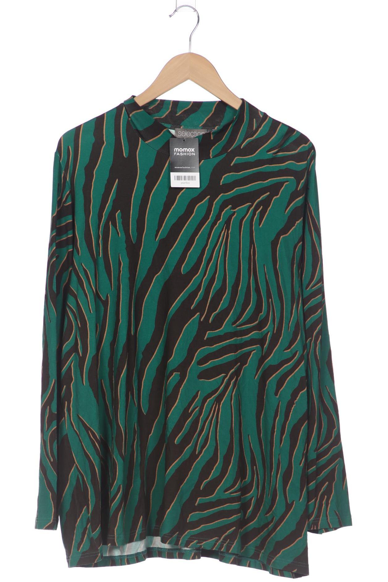 

Selection by Ulla Popken Damen Langarmshirt, grün, Gr. 50