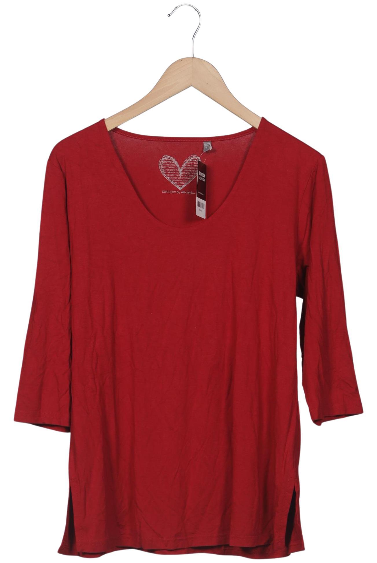 

Selection by Ulla Popken Damen Langarmshirt, rot, Gr. 42