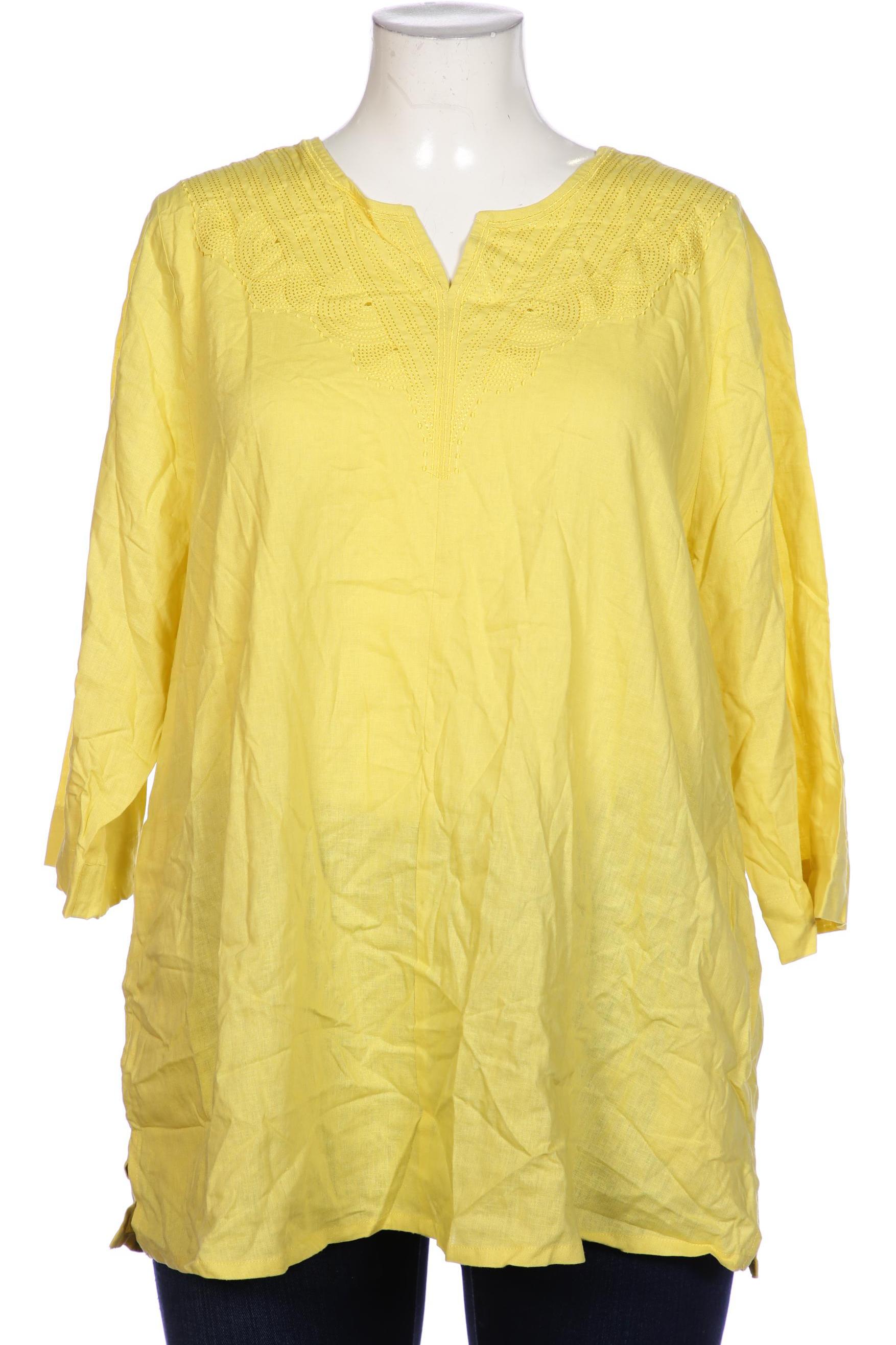 

Selection by Ulla Popken Damen Bluse, gelb, Gr. 46