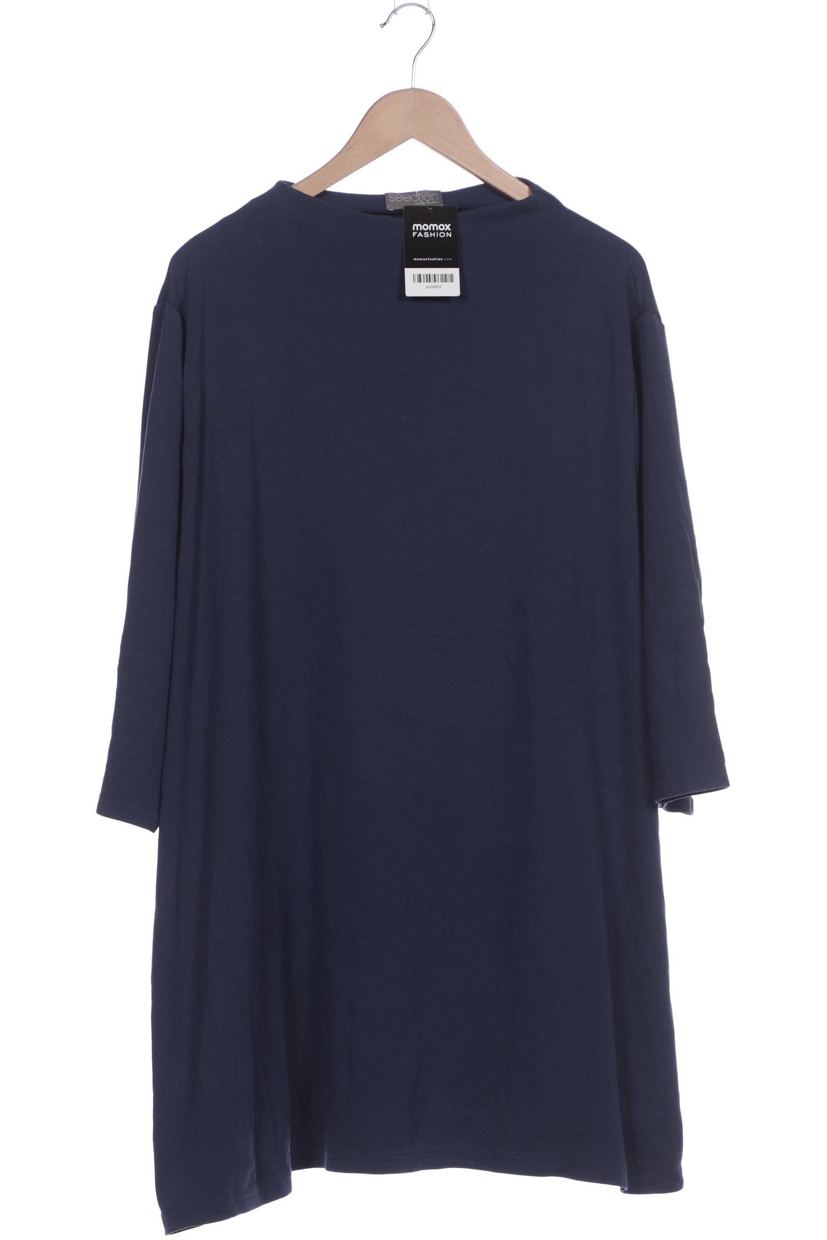 

Selection by Ulla Popken Damen Langarmshirt, blau, Gr. 58