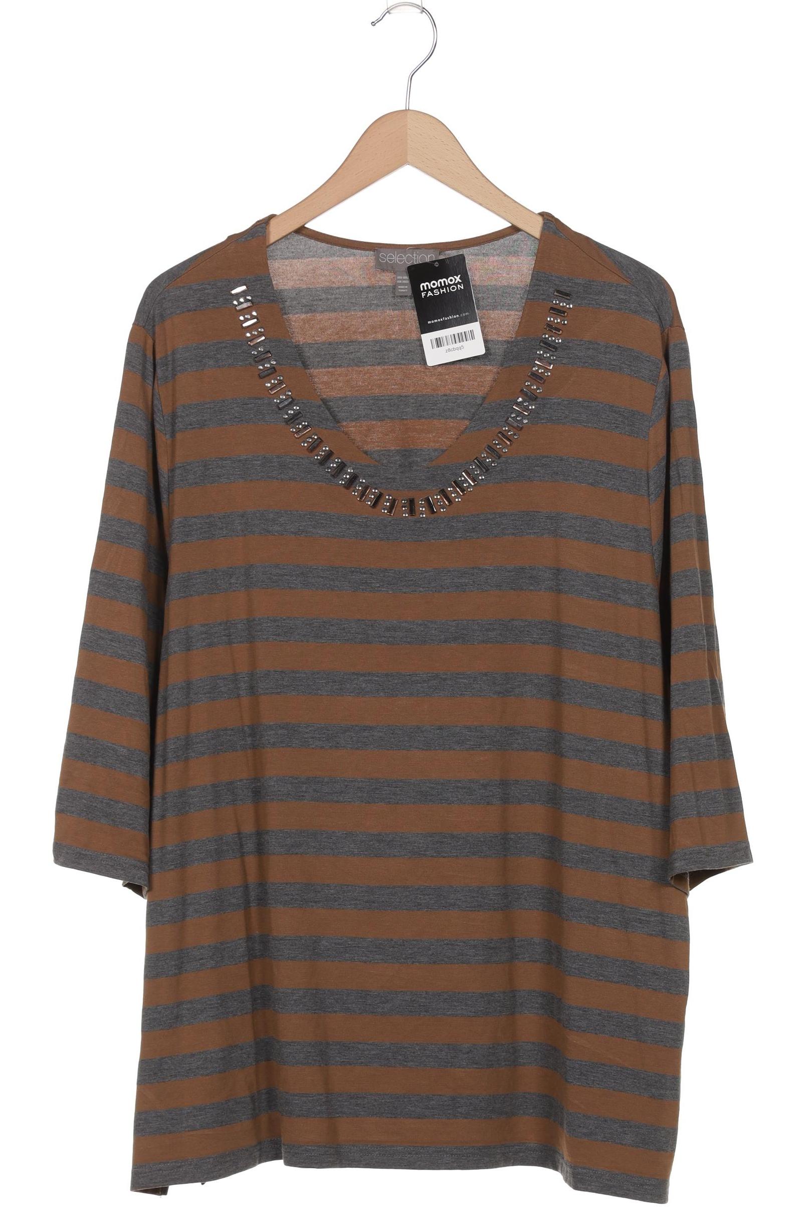 

Selection by Ulla Popken Damen Langarmshirt, braun, Gr. 50
