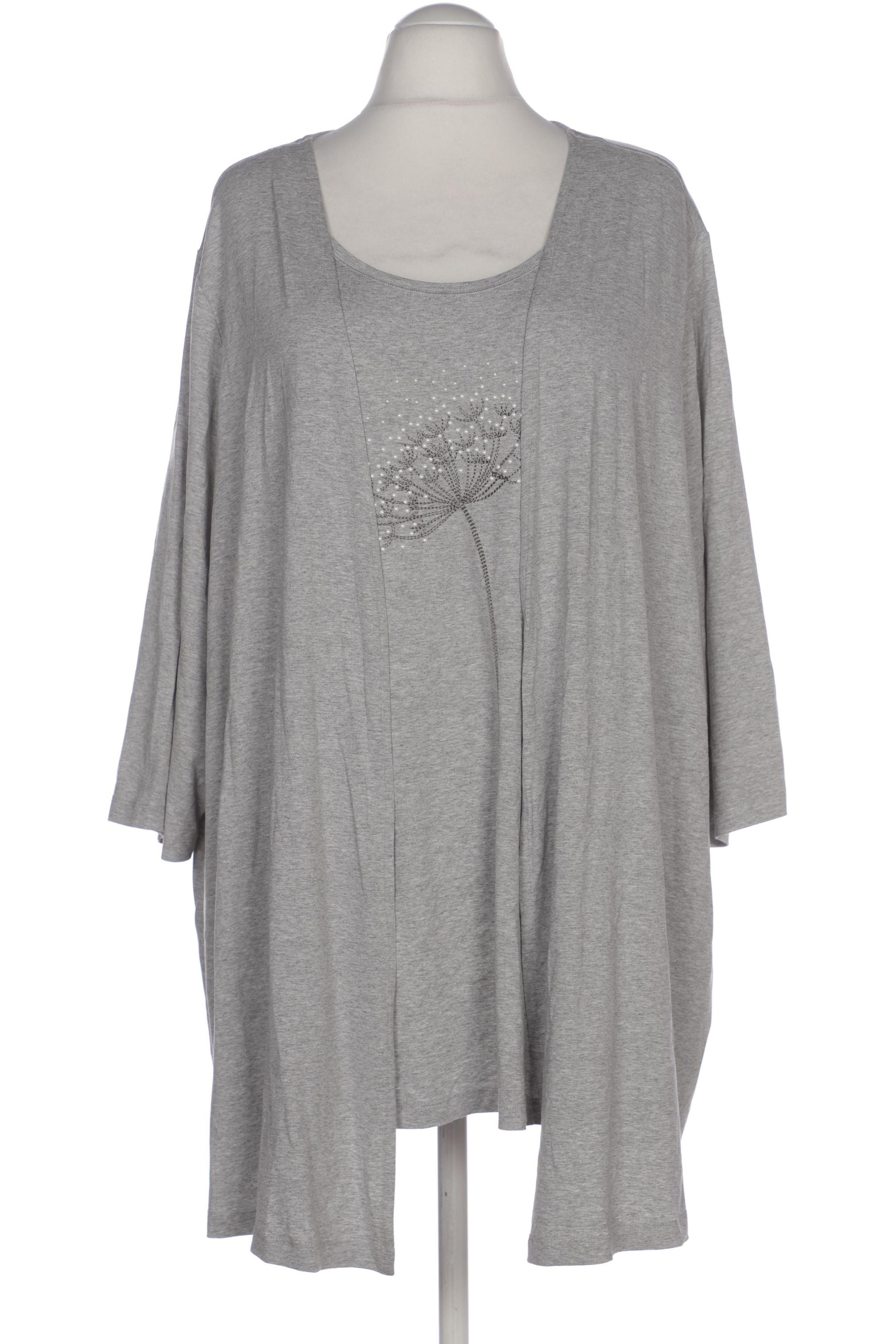 

Selection by Ulla Popken Damen Langarmshirt, grau, Gr. 58