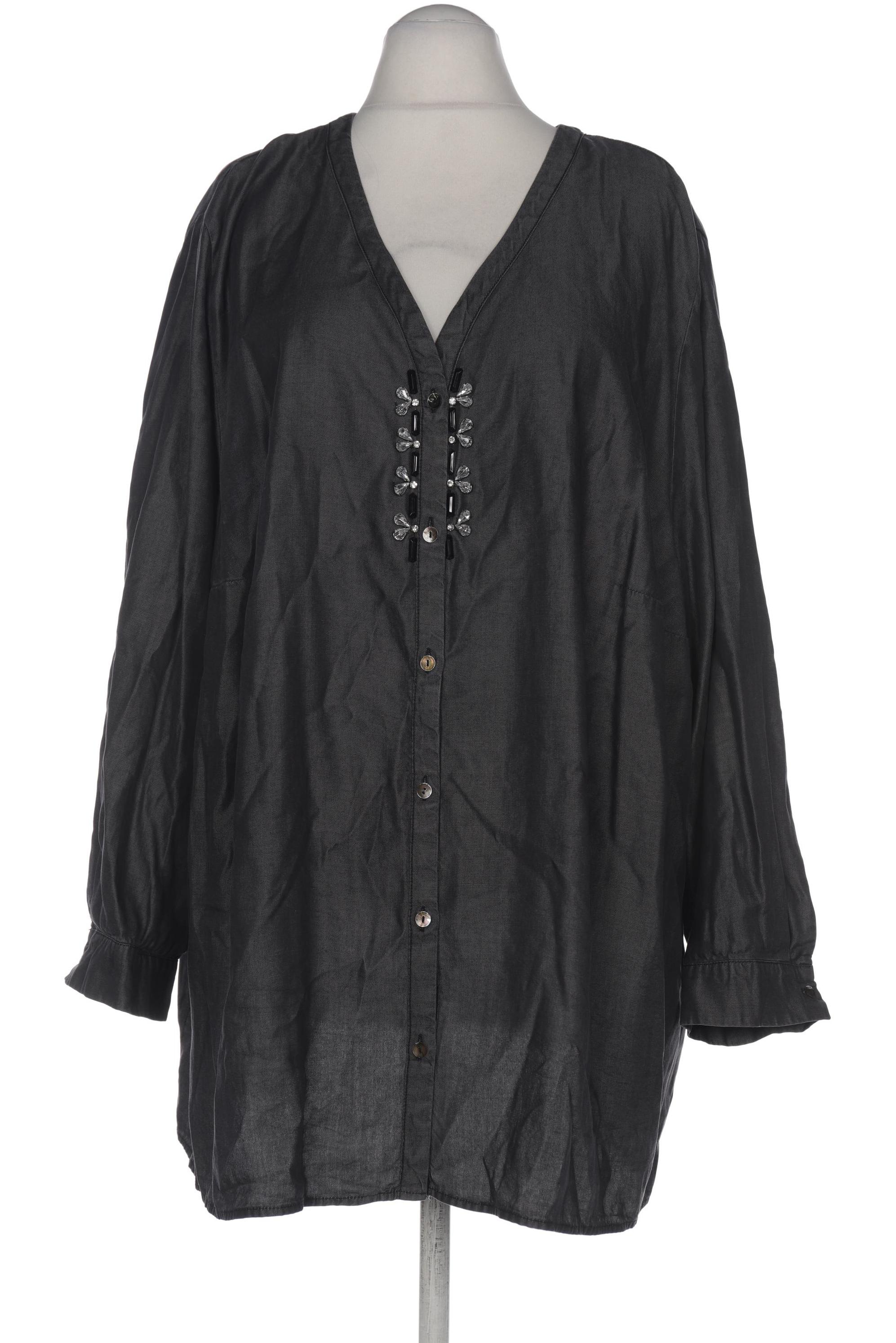 

Selection by Ulla Popken Damen Bluse, grau, Gr. 58