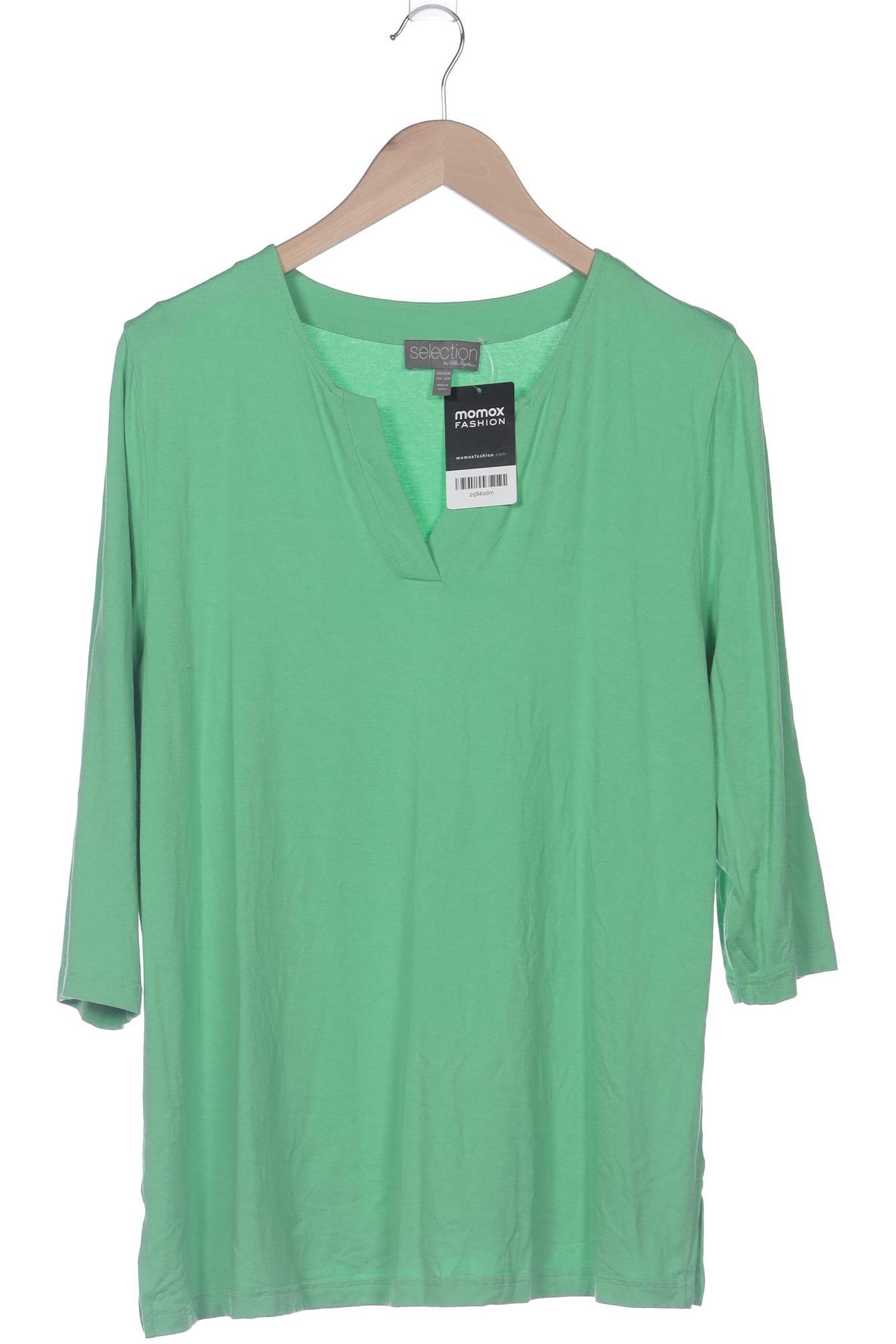 

Selection by Ulla Popken Damen Langarmshirt, grün, Gr. 42