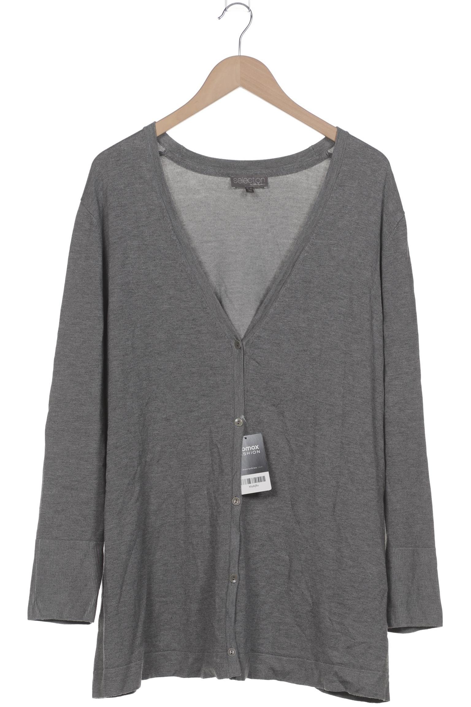 

Selection by Ulla Popken Damen Strickjacke, grau, Gr. 50