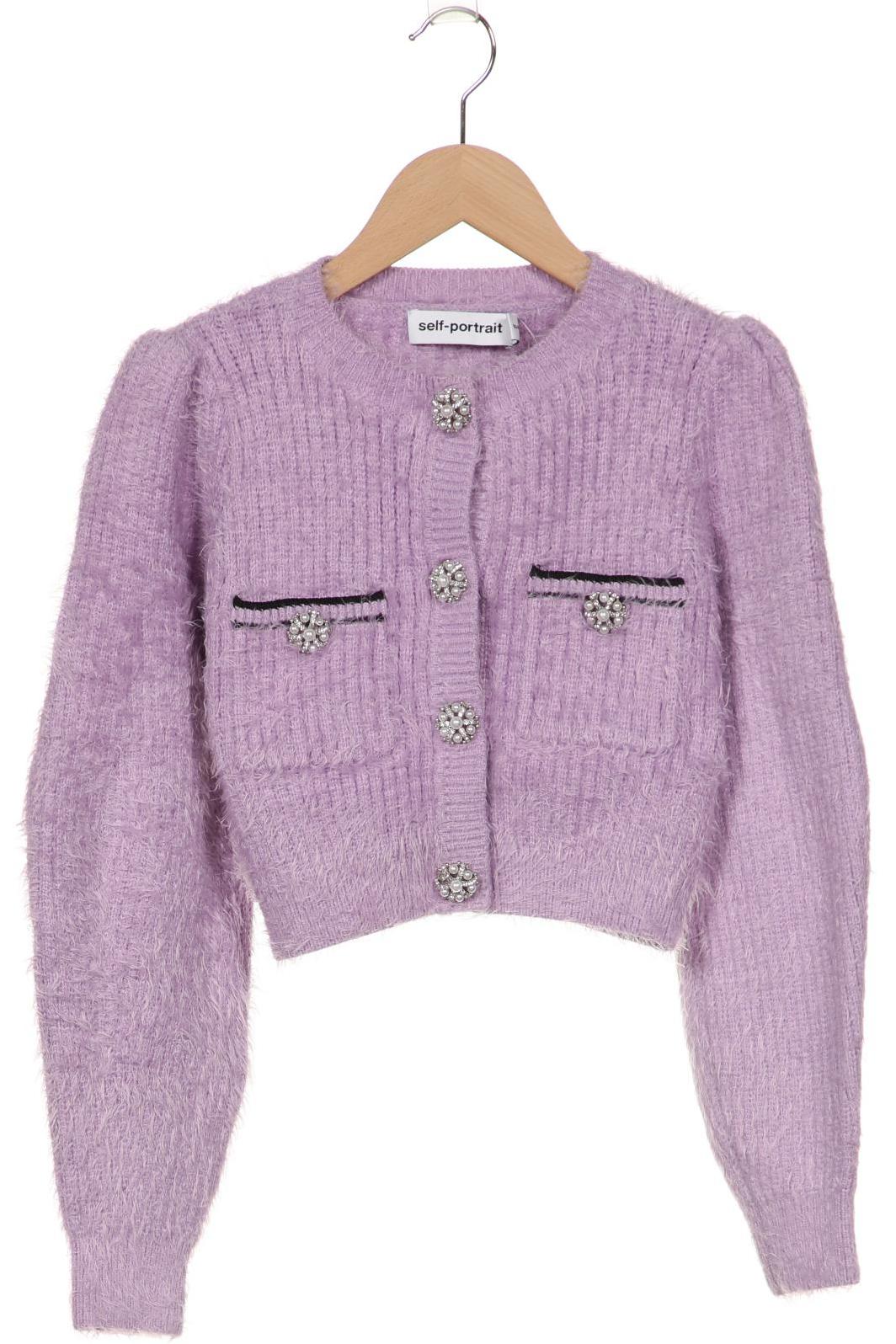 

self-portrait Damen Strickjacke, flieder