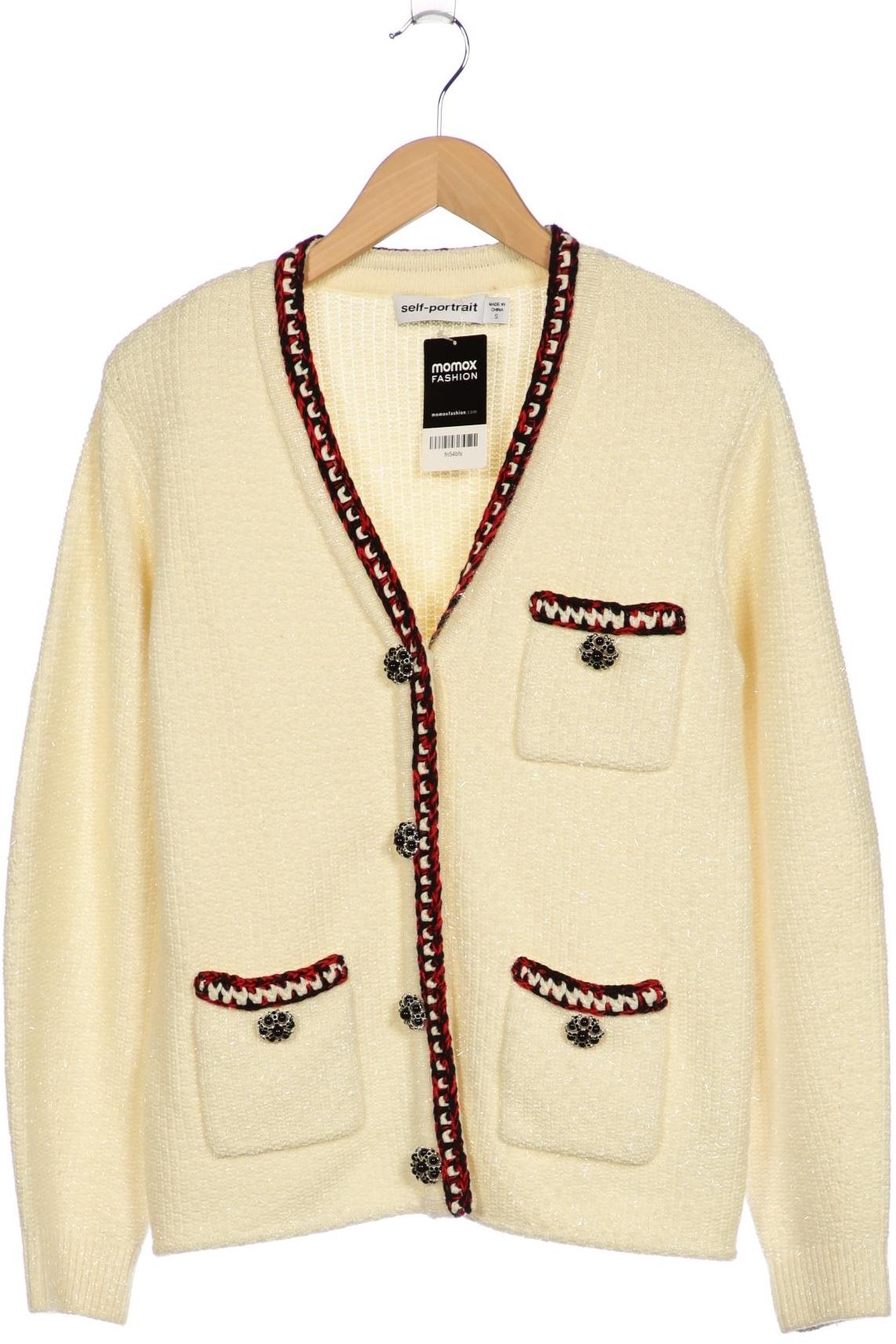 

self-portrait Damen Strickjacke, cremeweiß, Gr. 36