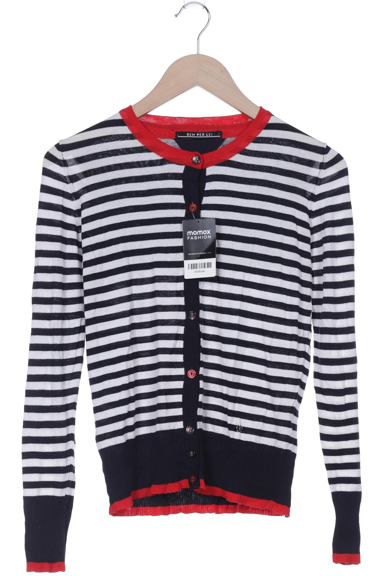 

SEM PER LEI Damen Strickjacke, marineblau, Gr. 40