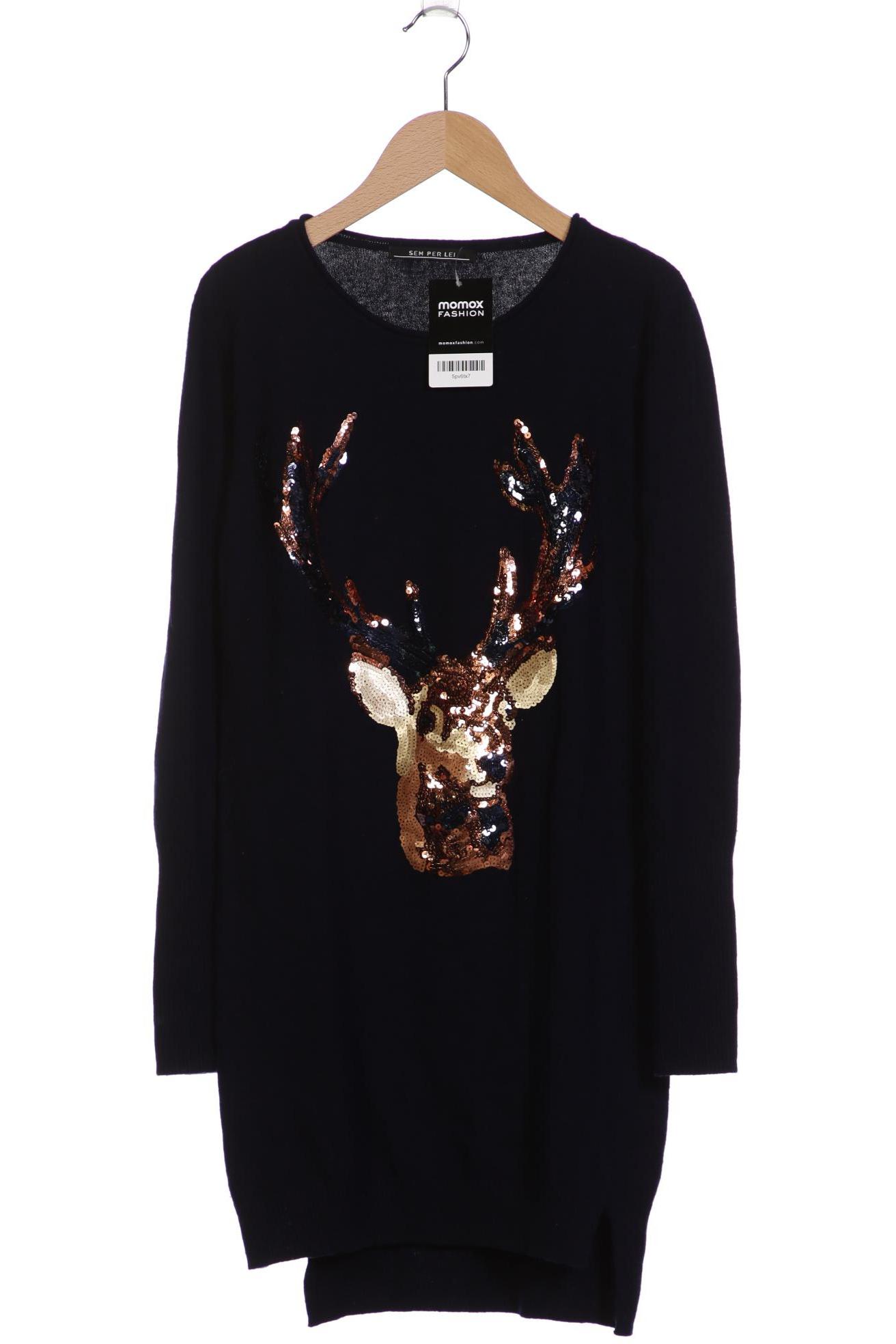 

SEM PER LEI Damen Pullover, marineblau, Gr. 38