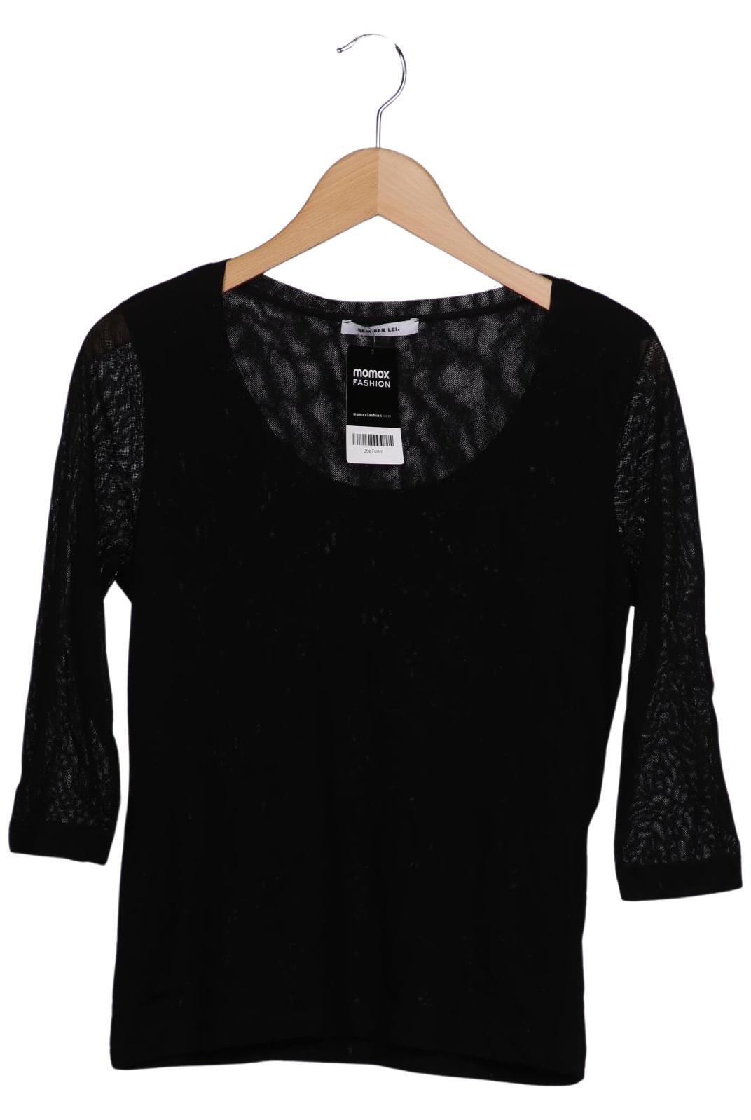 

SEM PER LEI Damen Langarmshirt, schwarz, Gr. 38