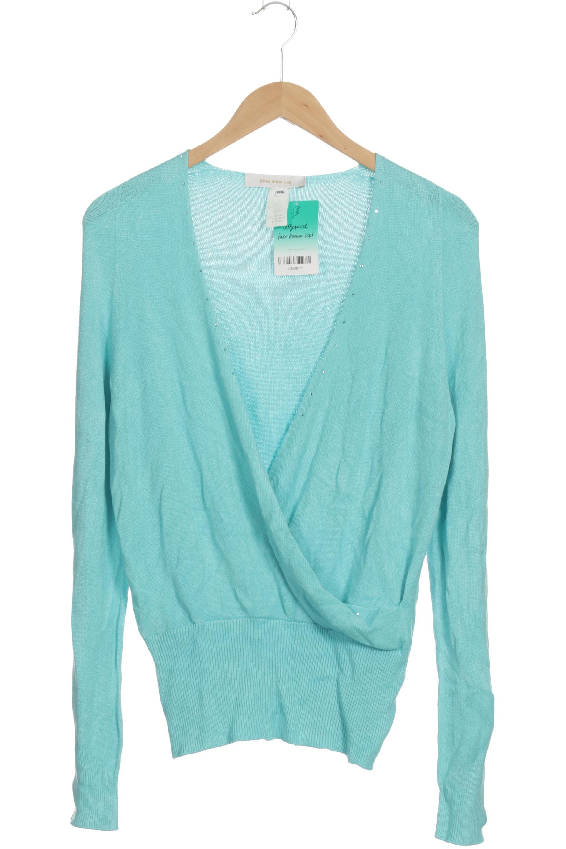 

SEM PER LEI Damen Pullover, blau, Gr.