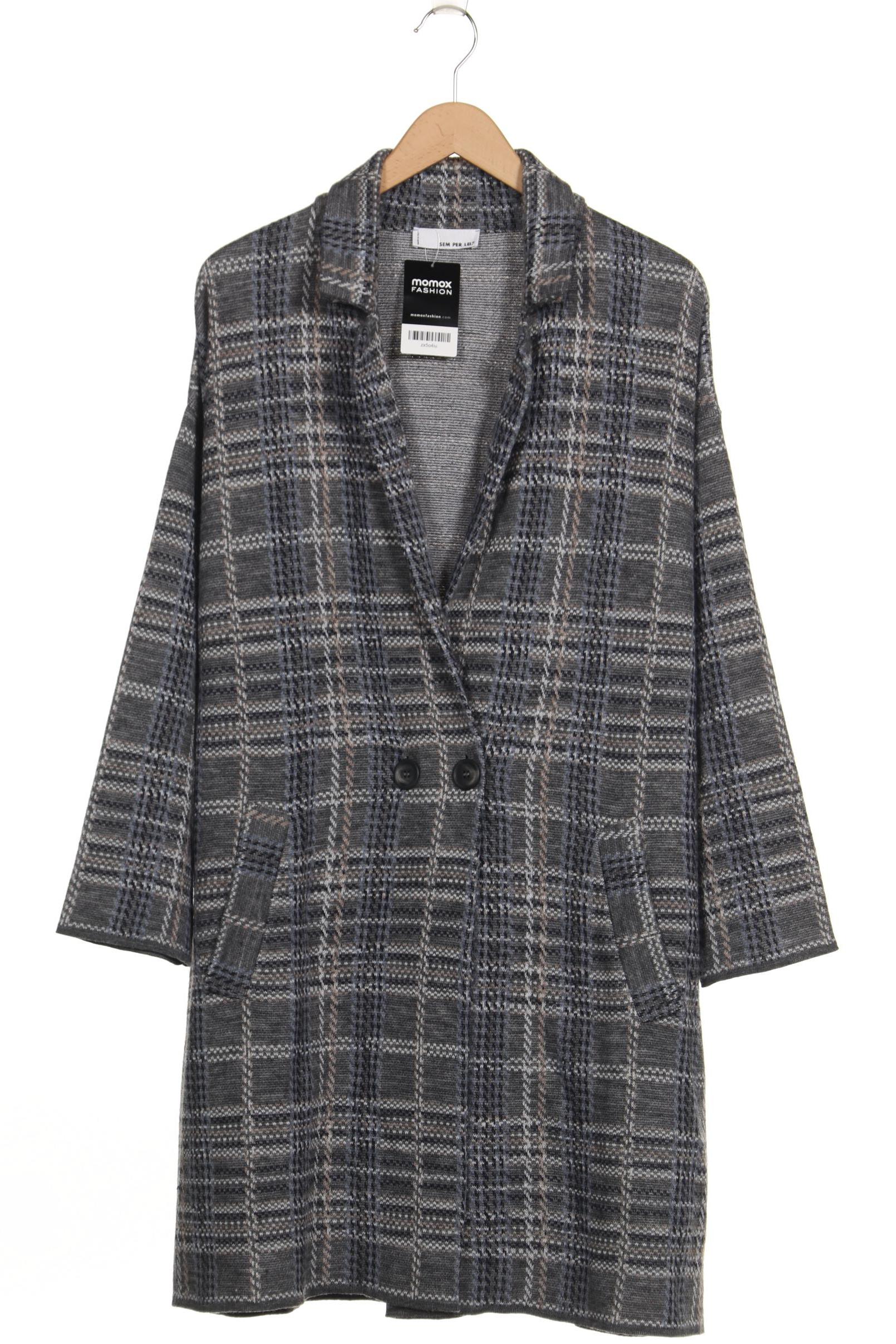 

SEM PER LEI Damen Strickjacke, grau, Gr. 44