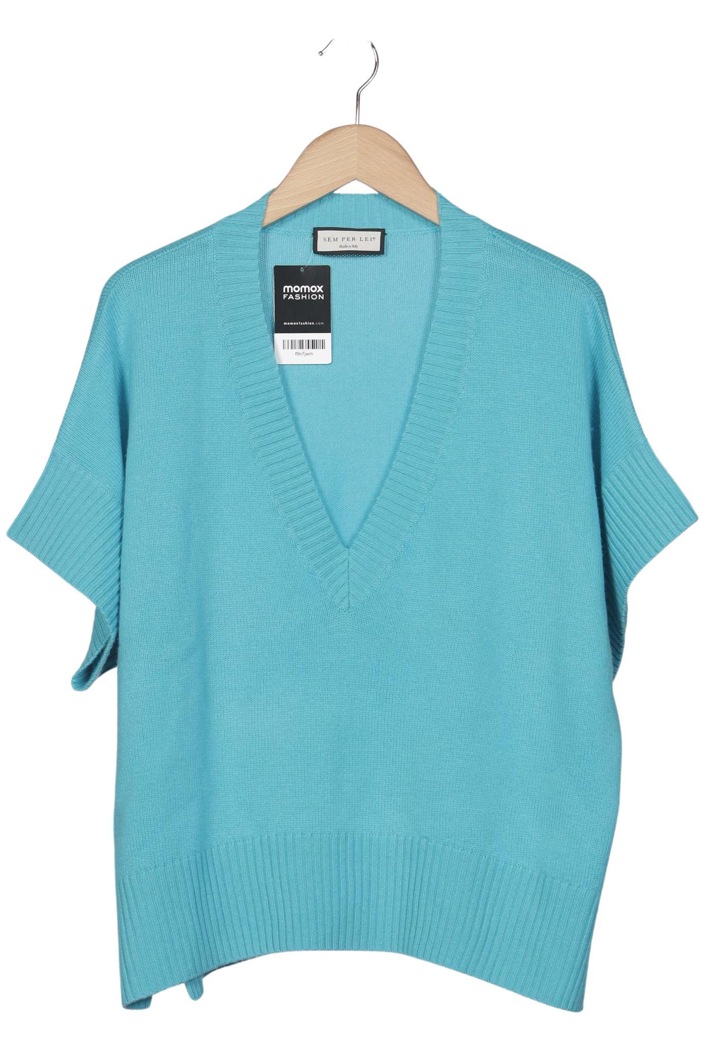 

SEM PER LEI Damen Pullover, türkis, Gr. 46