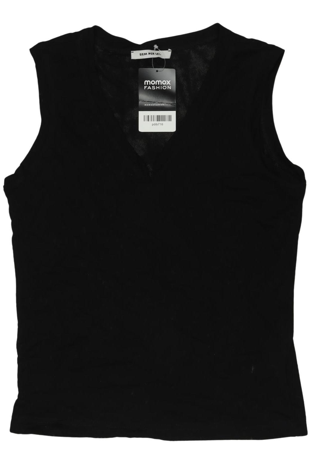 

SEM PER LEI Damen Top, schwarz, Gr. 42