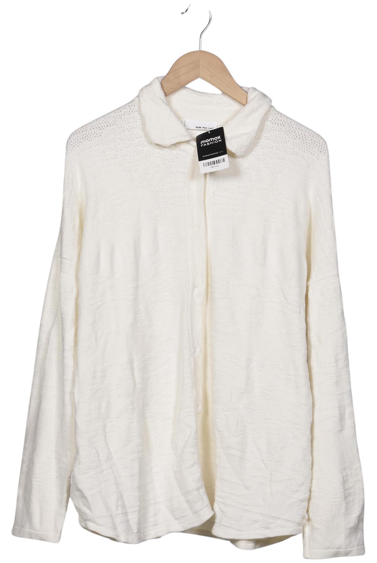 Thumbnail - SEM PER LEI Damen Strickjacke, cremeweiß, Gr. 46