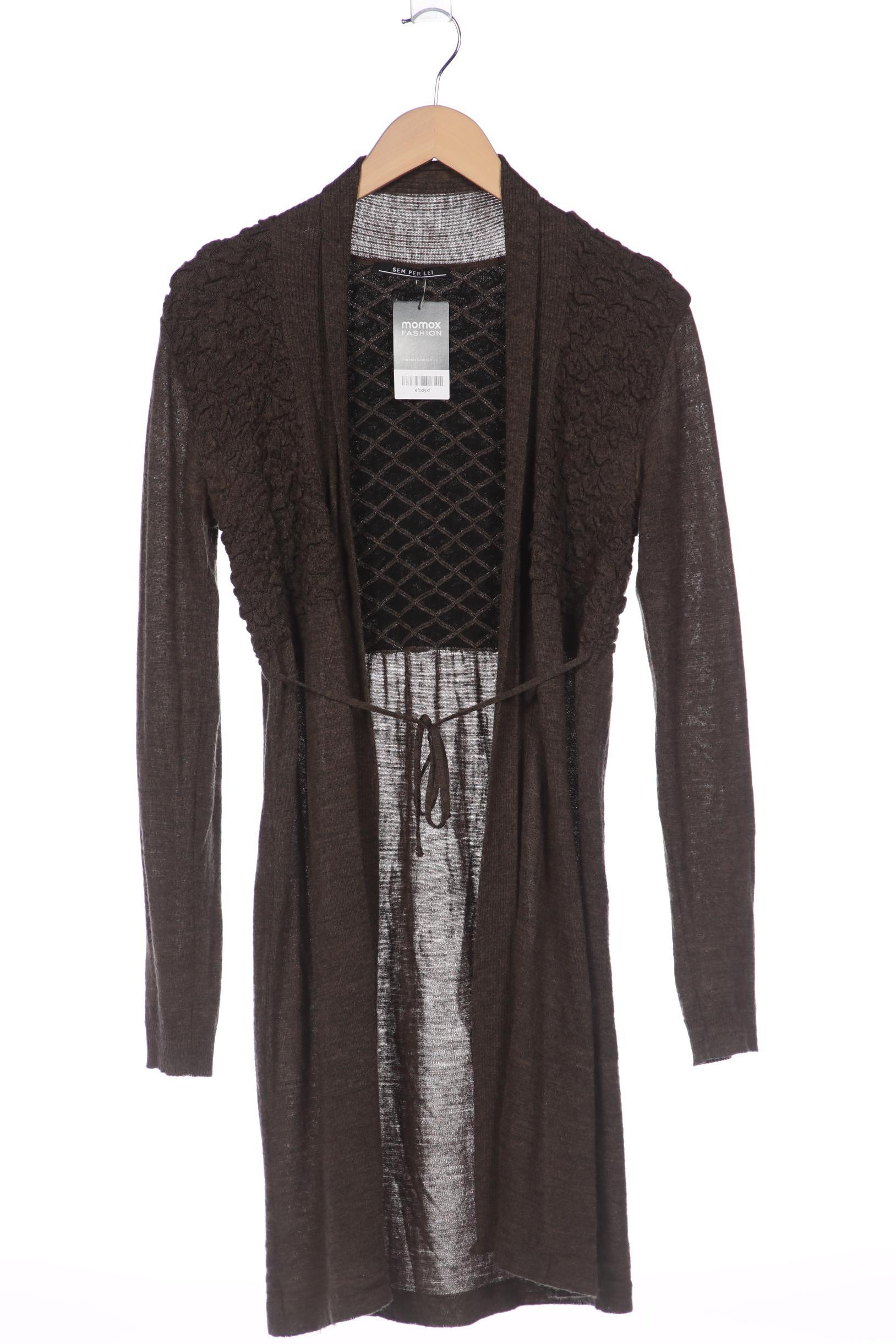 

SEM PER LEI Damen Strickjacke, braun, Gr. 42