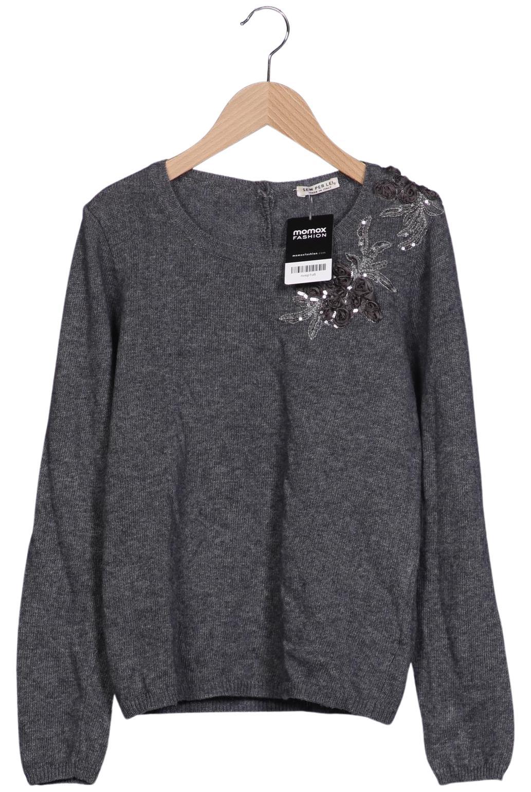 

SEM PER LEI Damen Pullover, grau, Gr. 38