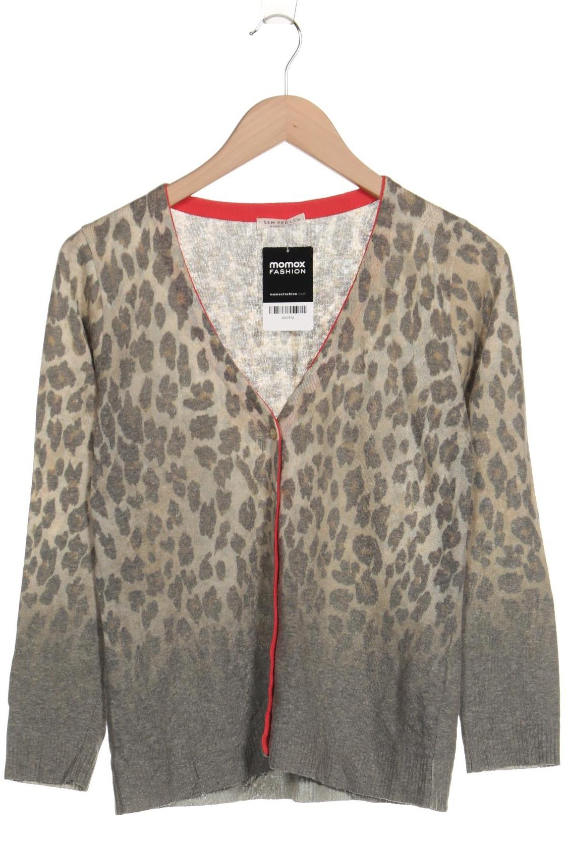 

SEM PER LEI Damen Strickjacke, grau, Gr. 36