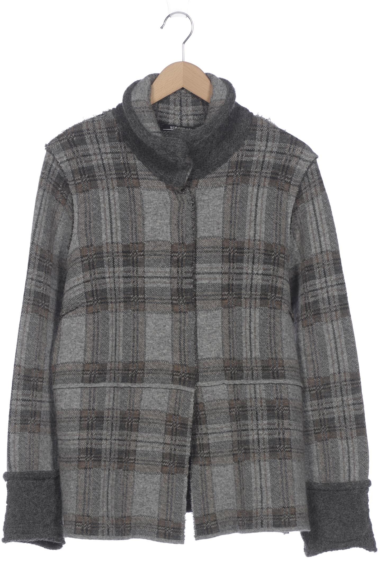 

SEM PER LEI Damen Strickjacke, grau, Gr. 44