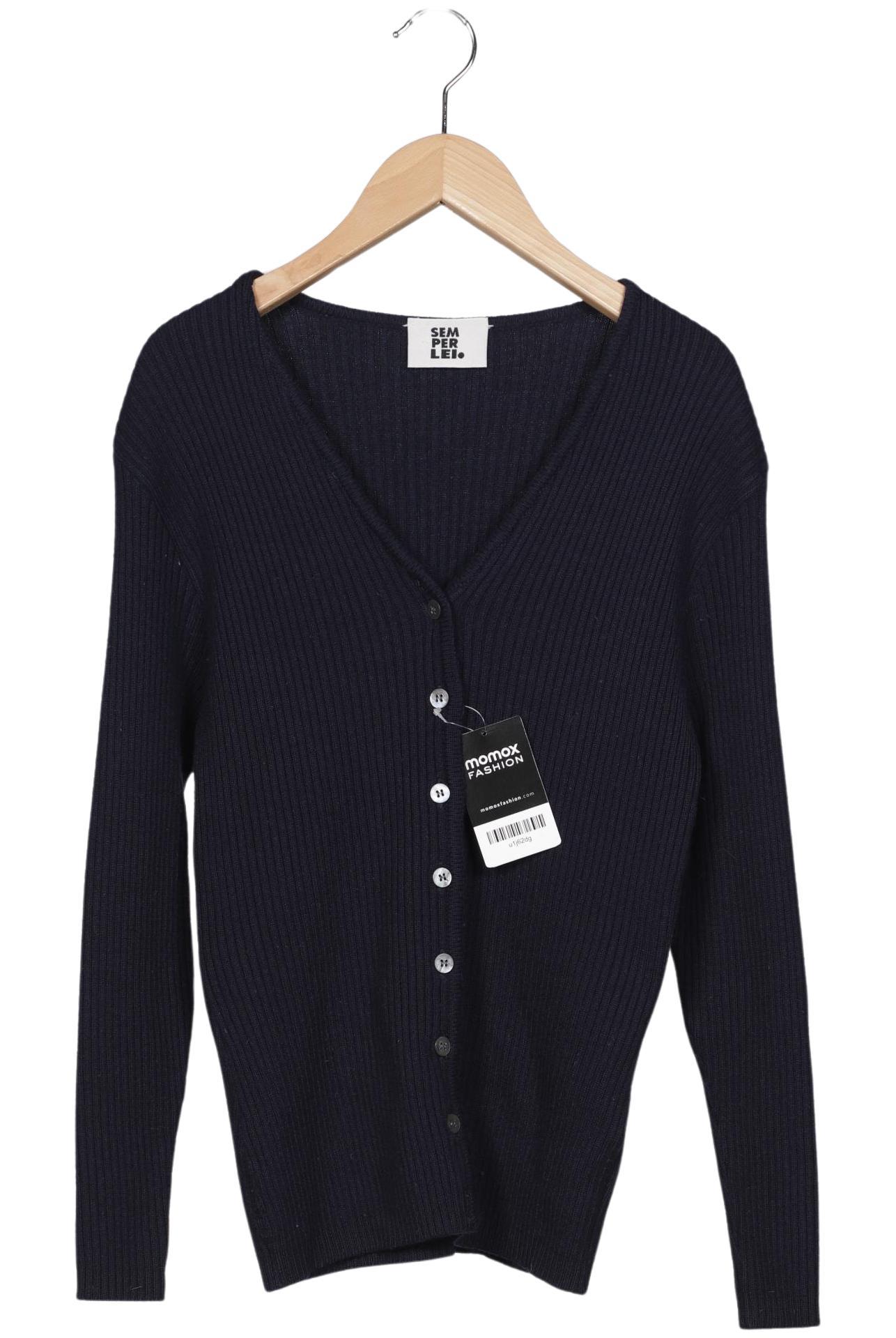 

SEM PER LEI Damen Strickjacke, marineblau, Gr. 42