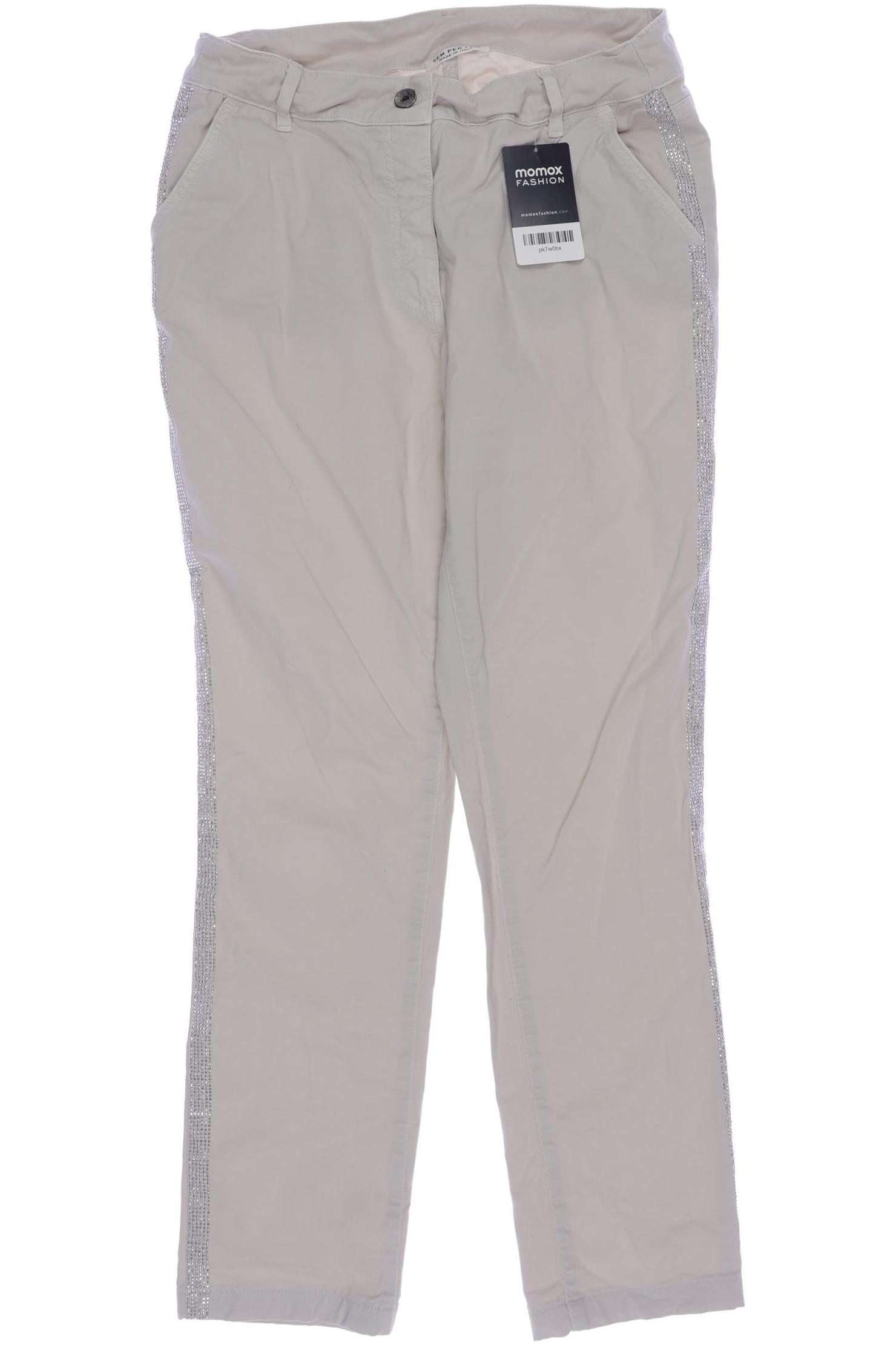 

SEM PER LEI Damen Stoffhose, cremeweiß, Gr. 36