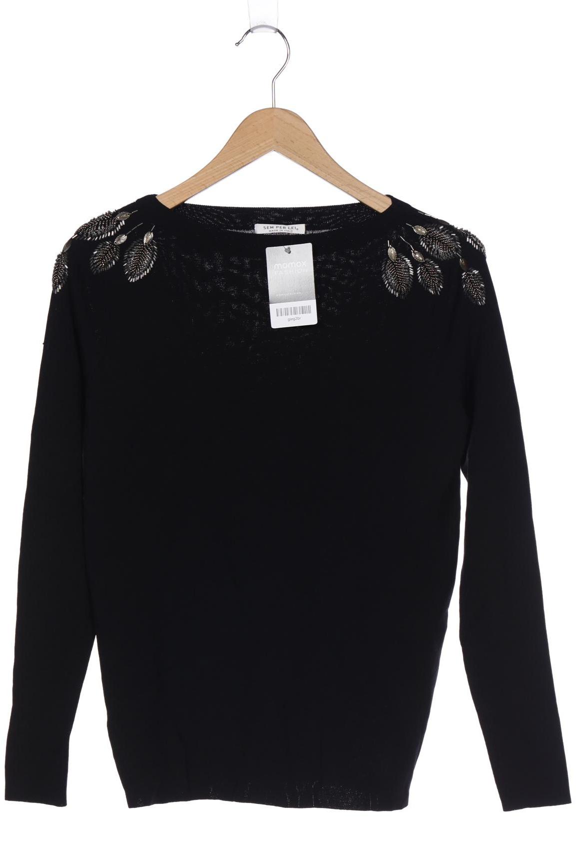 

SEM PER LEI Damen Pullover, schwarz