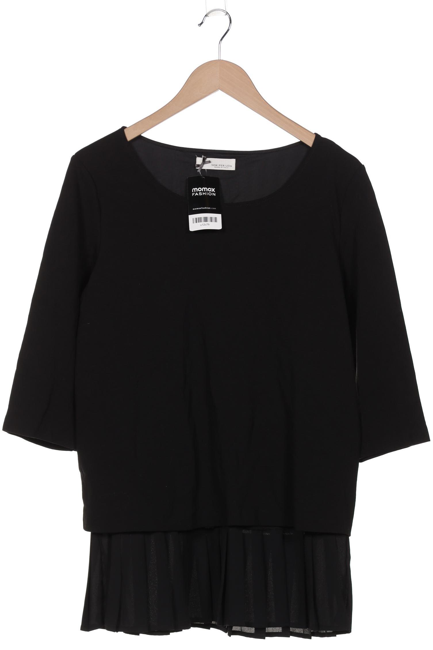 

SEM PER LEI Damen Langarmshirt, schwarz, Gr. 44