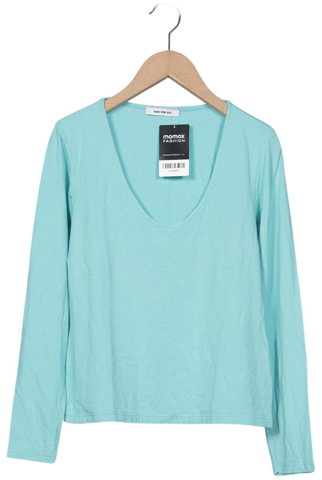 

SEM PER LEI Damen Langarmshirt, türkis, Gr. 36