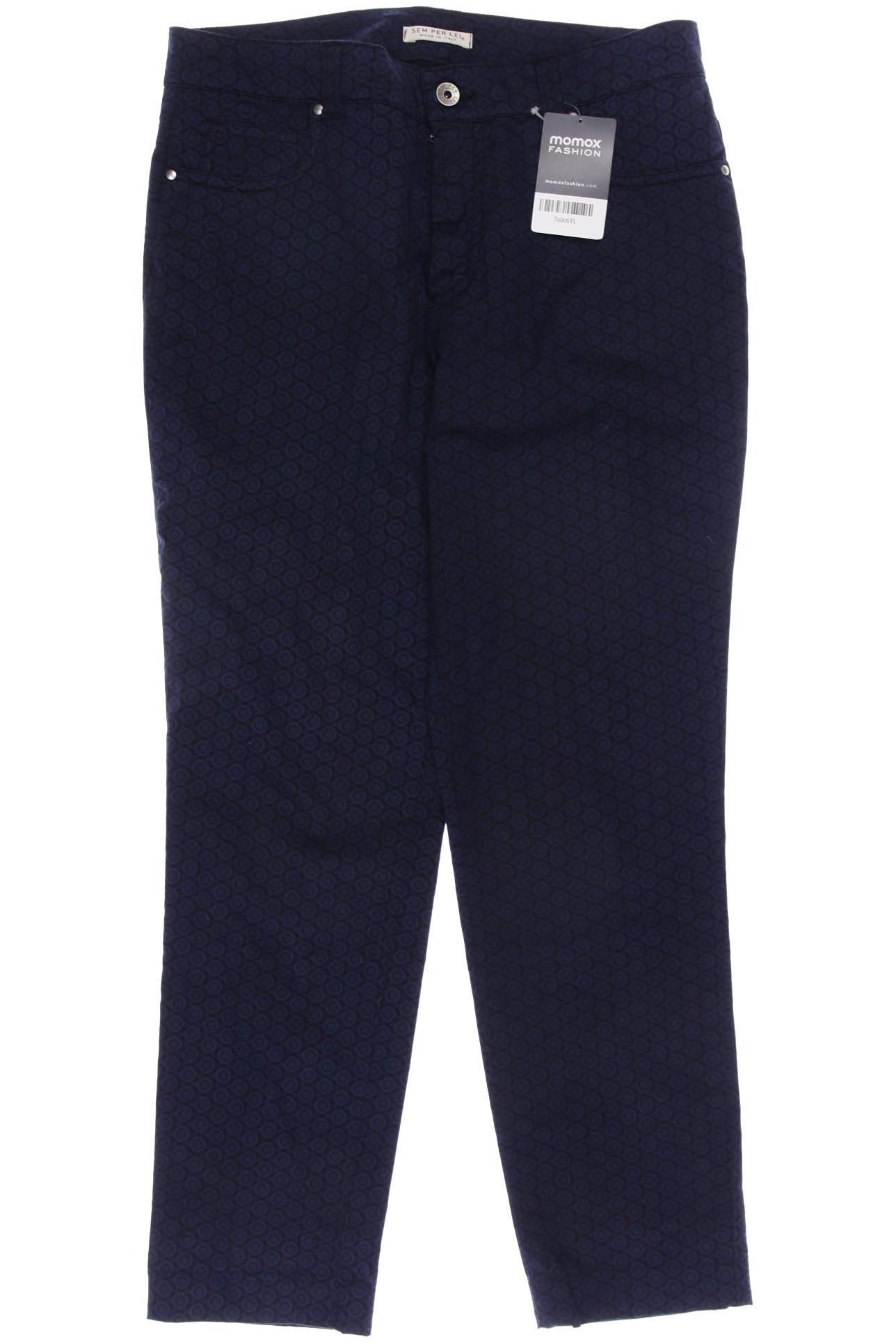 

SEM PER LEI Damen Stoffhose, marineblau