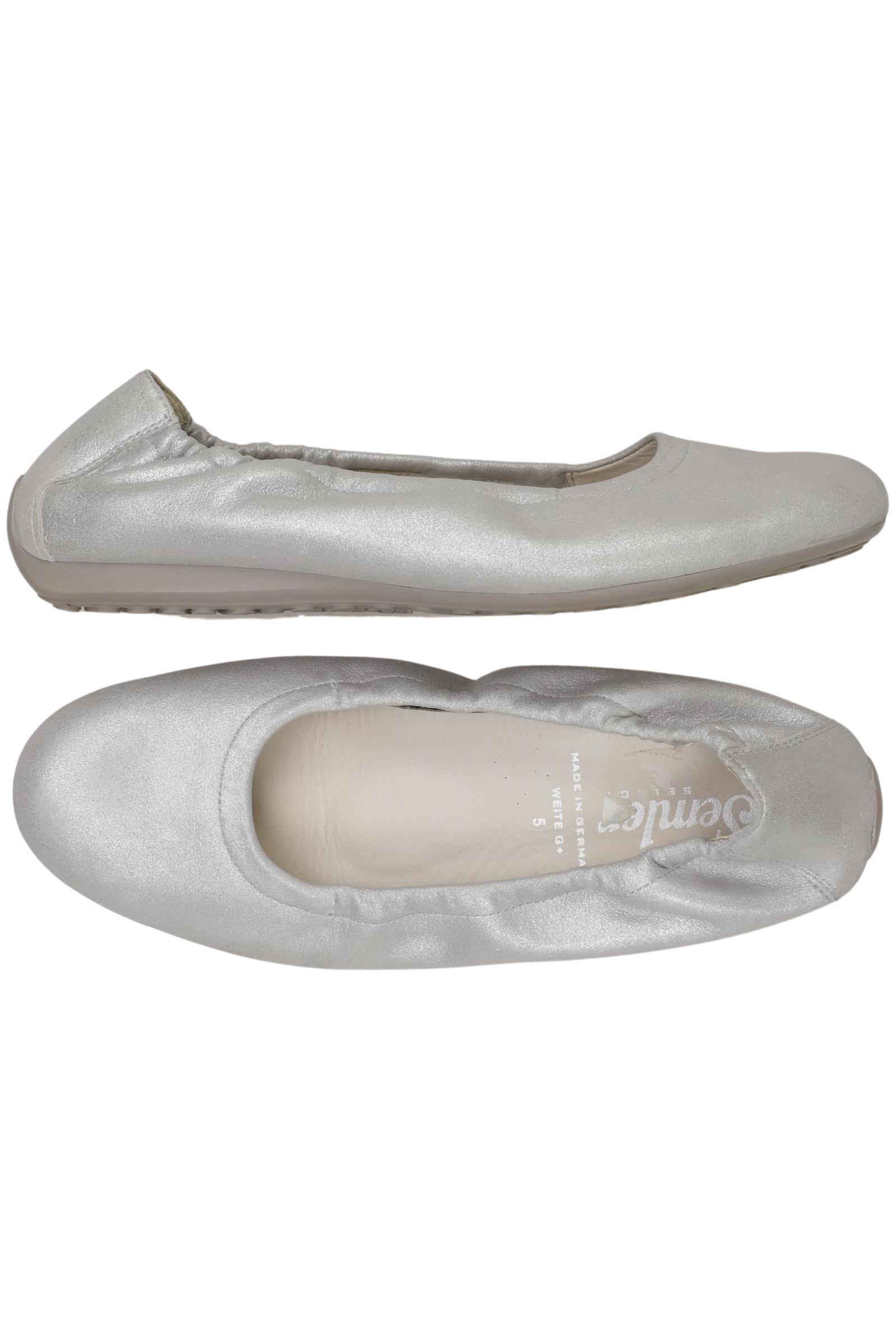 

Semler Damen Ballerinas, silber, Gr. 5